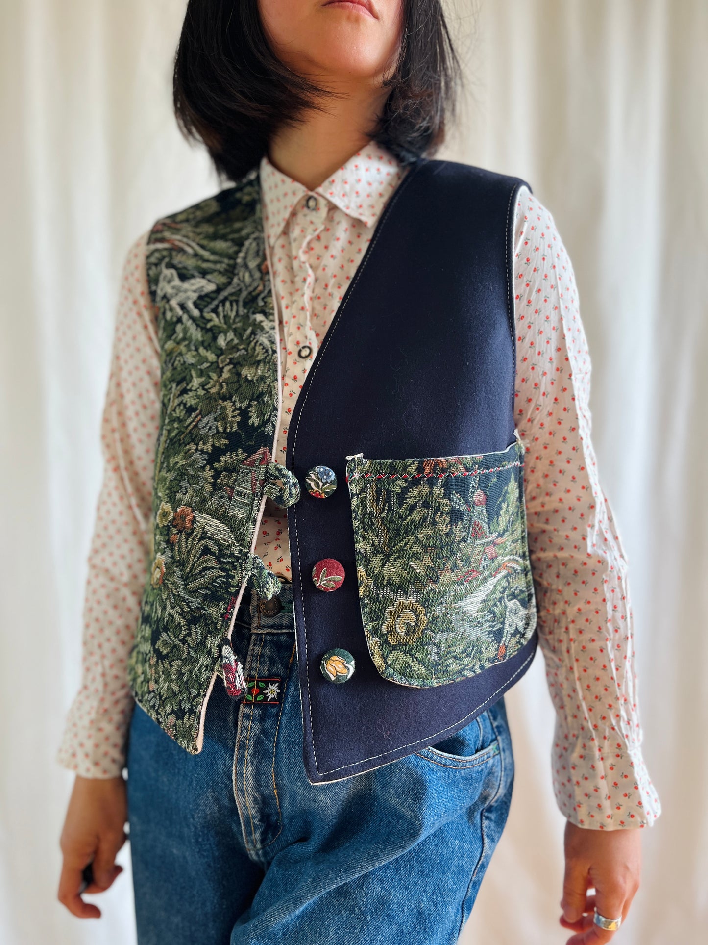 👒 Victorian hunting reversible waistcoat