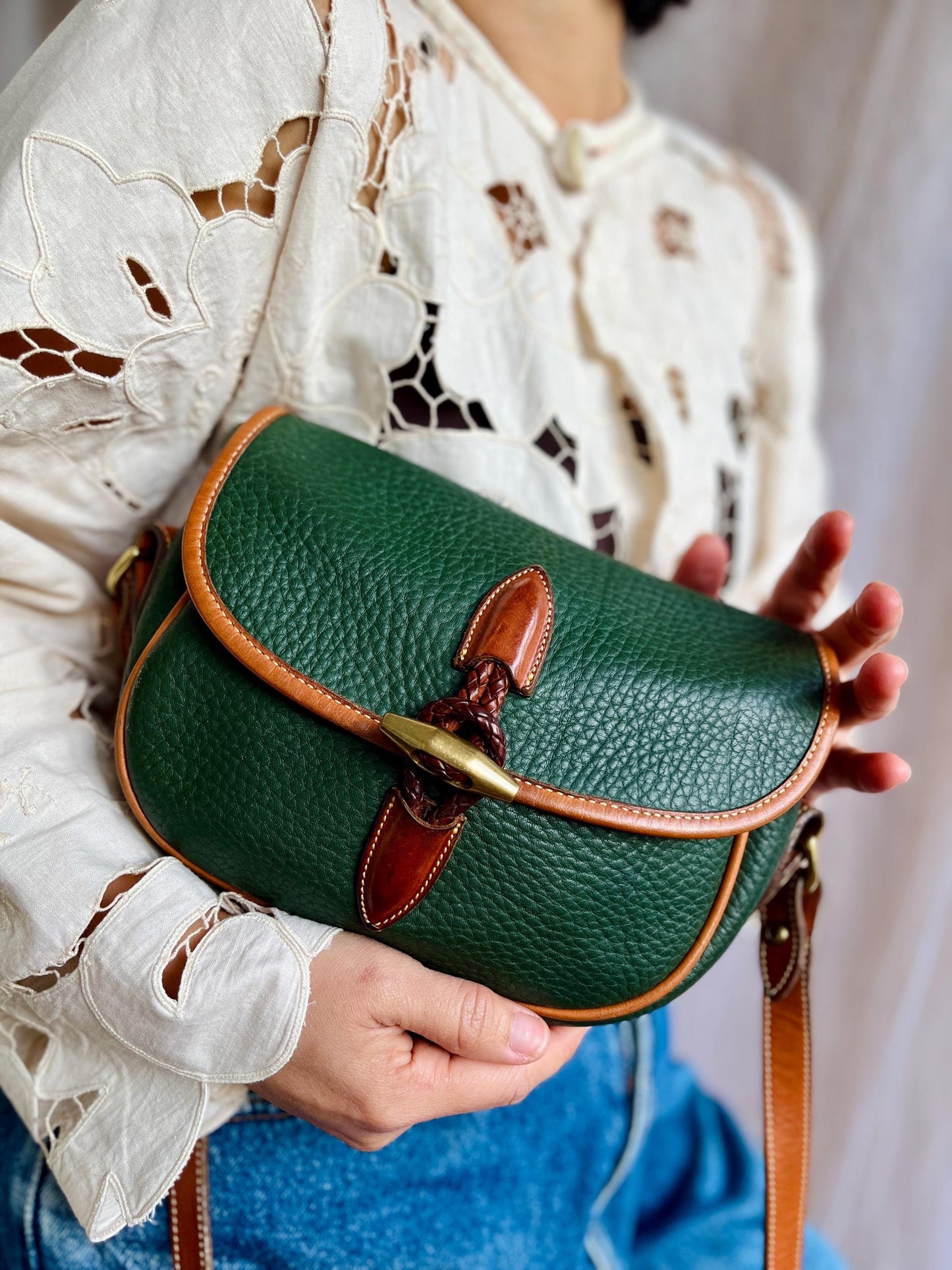 Extraordinarily Rare Loden Saddle Bag