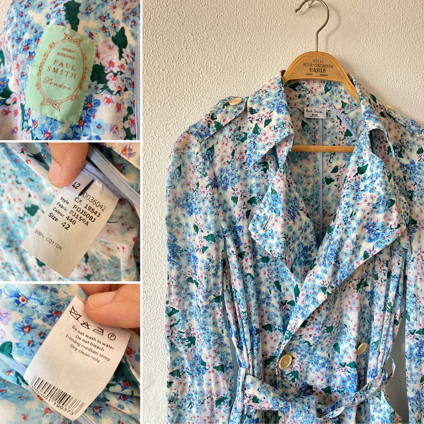 Vintage Paul Smith Blue label Trench Coat