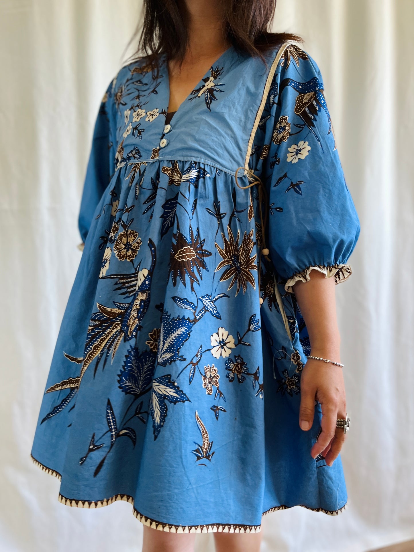 Vintage Batik Goddess Dress