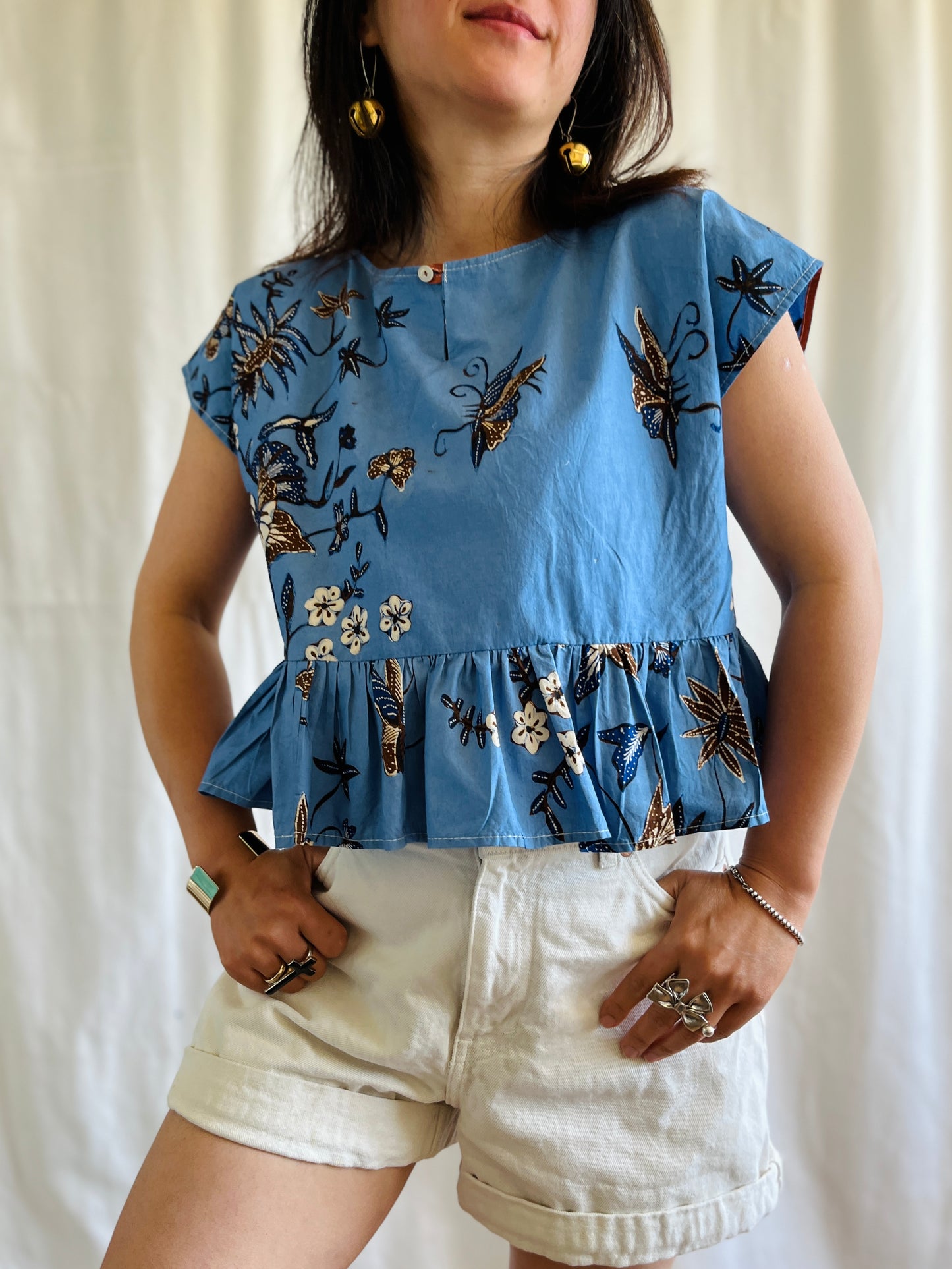 ✨ Vintage Batik Dolly Top