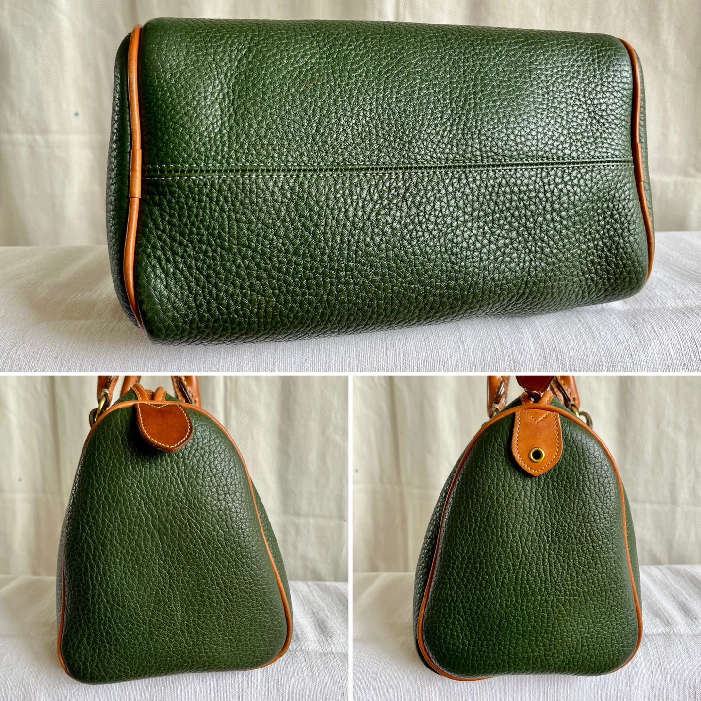 Fir Green/British Tan R28 Top Handle Speedy Doctor's Bag Satchel