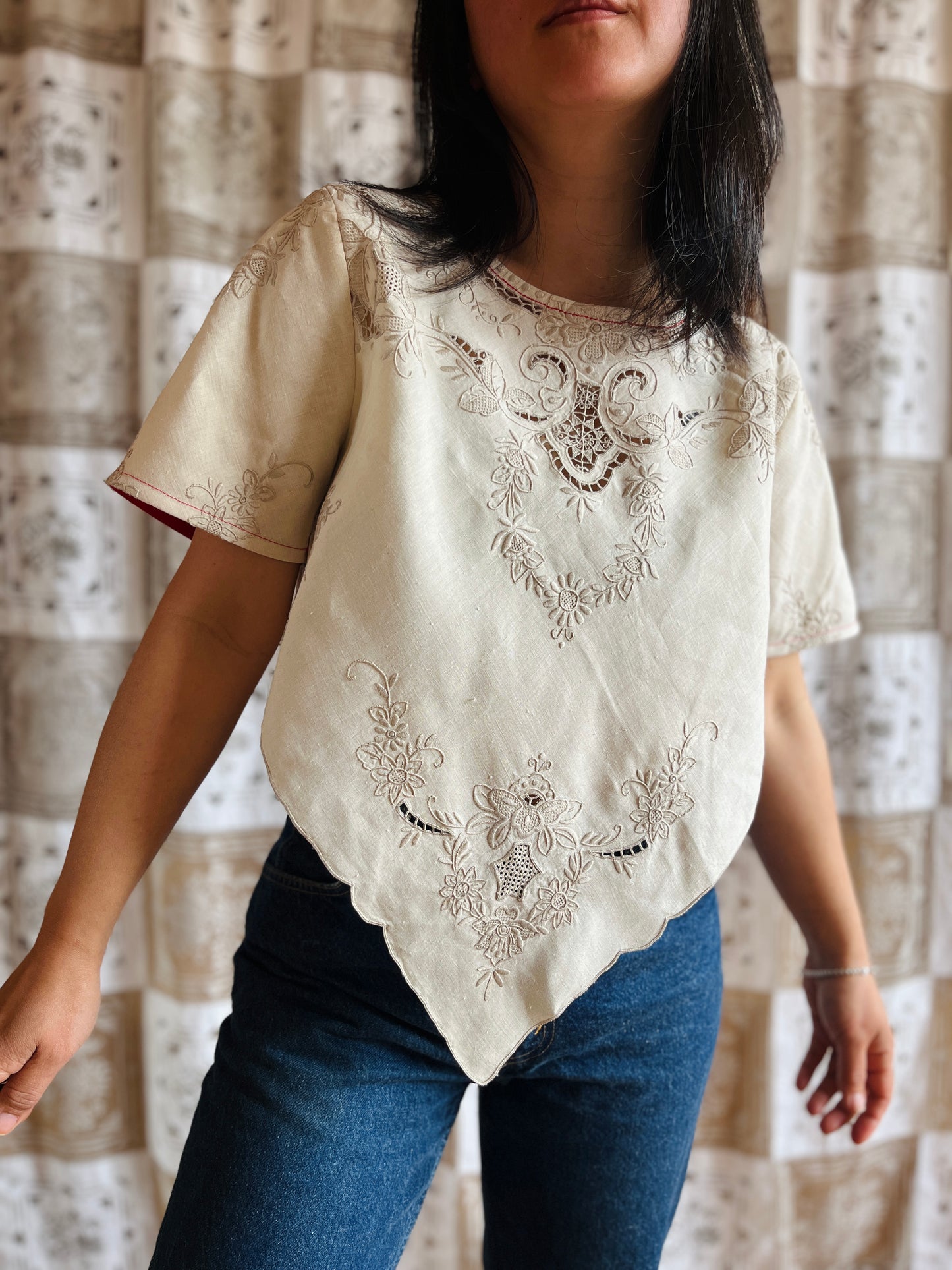 Diamond Top - Pearly Floral