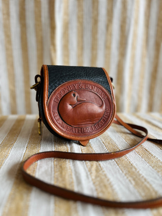 Black and British Tan BIG DUCK Crossbody