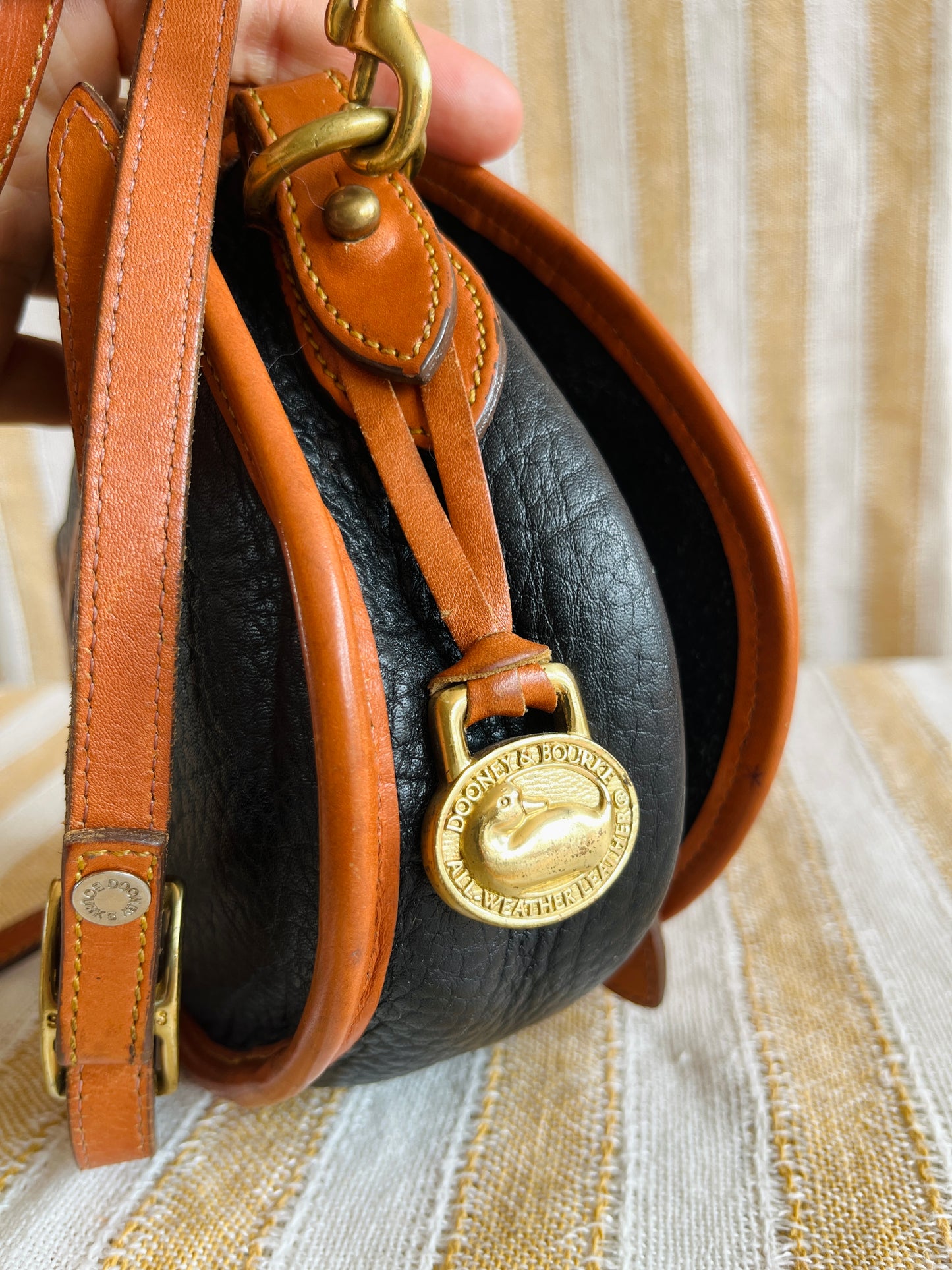 Black and British Tan BIG DUCK Crossbody
