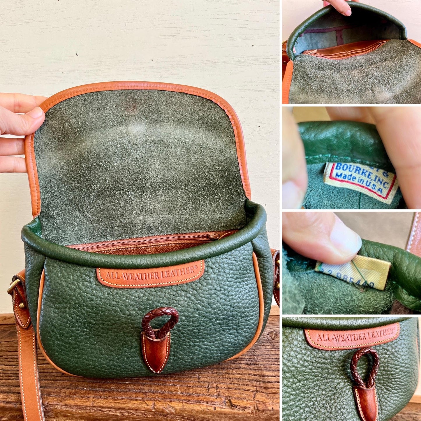 Extraordinarily Rare Loden Saddle Bag