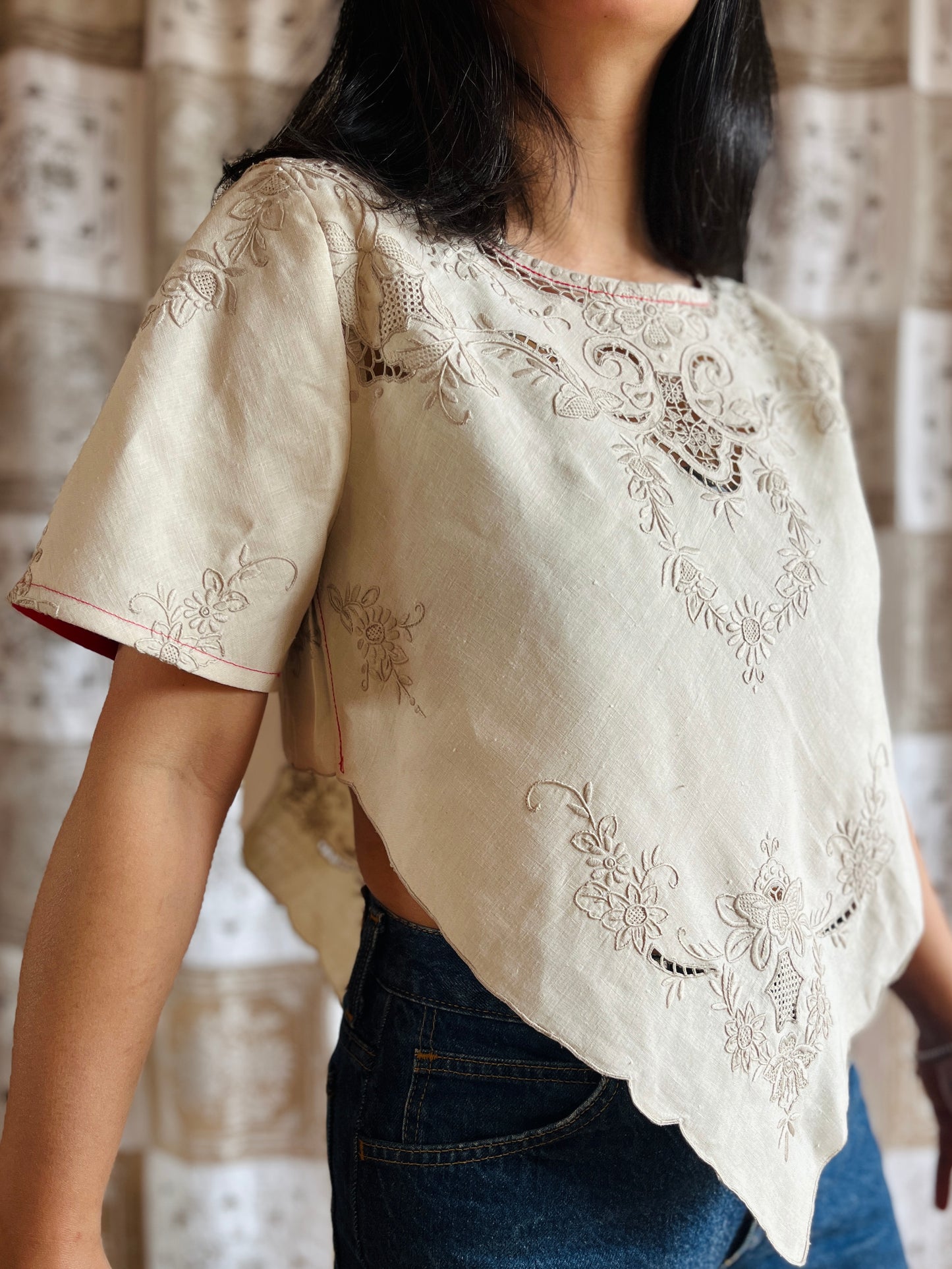 Diamond Top - Pearly Floral