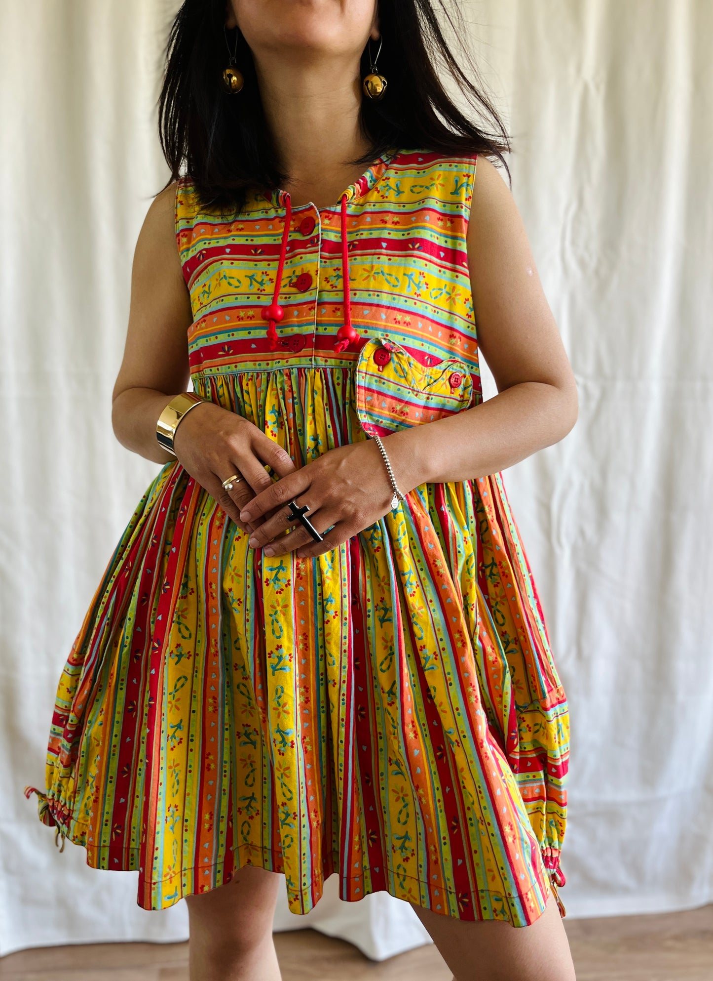 Vintage handmade sweetheart mini dress