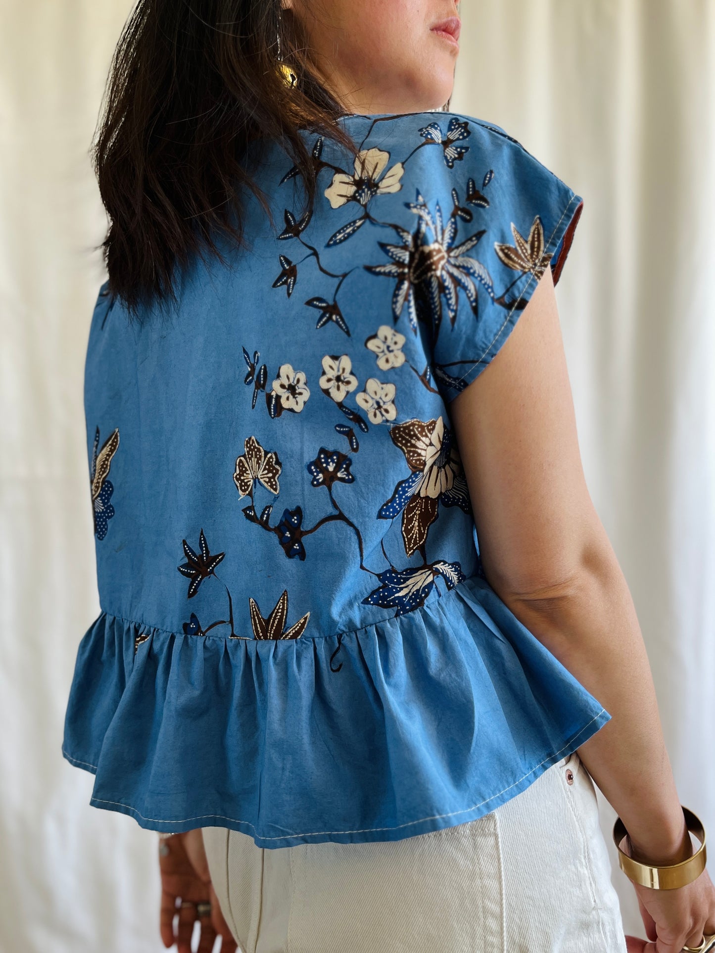 ✨ Vintage Batik Dolly Top