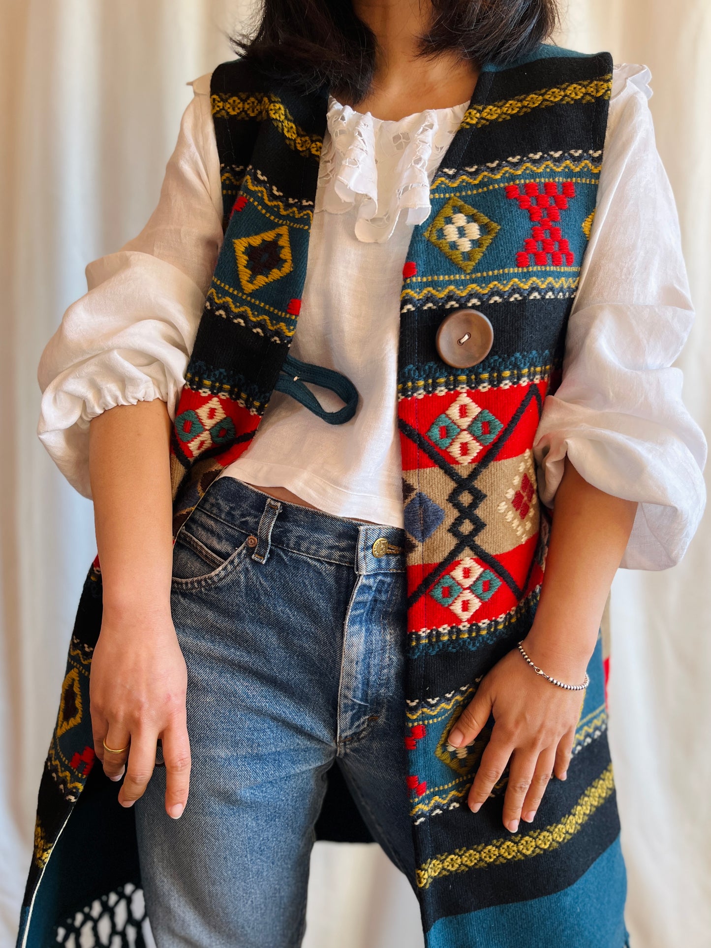 Scandinavian Wool Art turns Long Vest