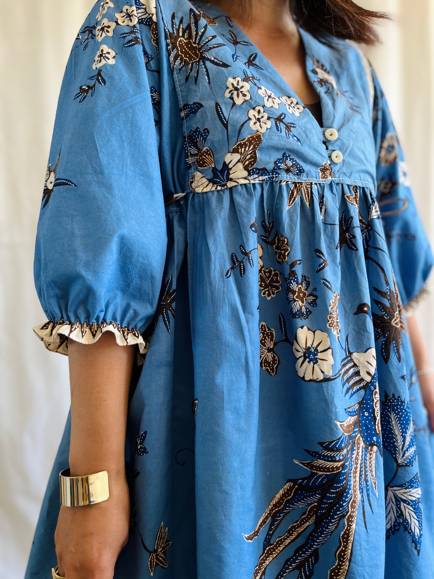 Vintage Batik Goddess Dress