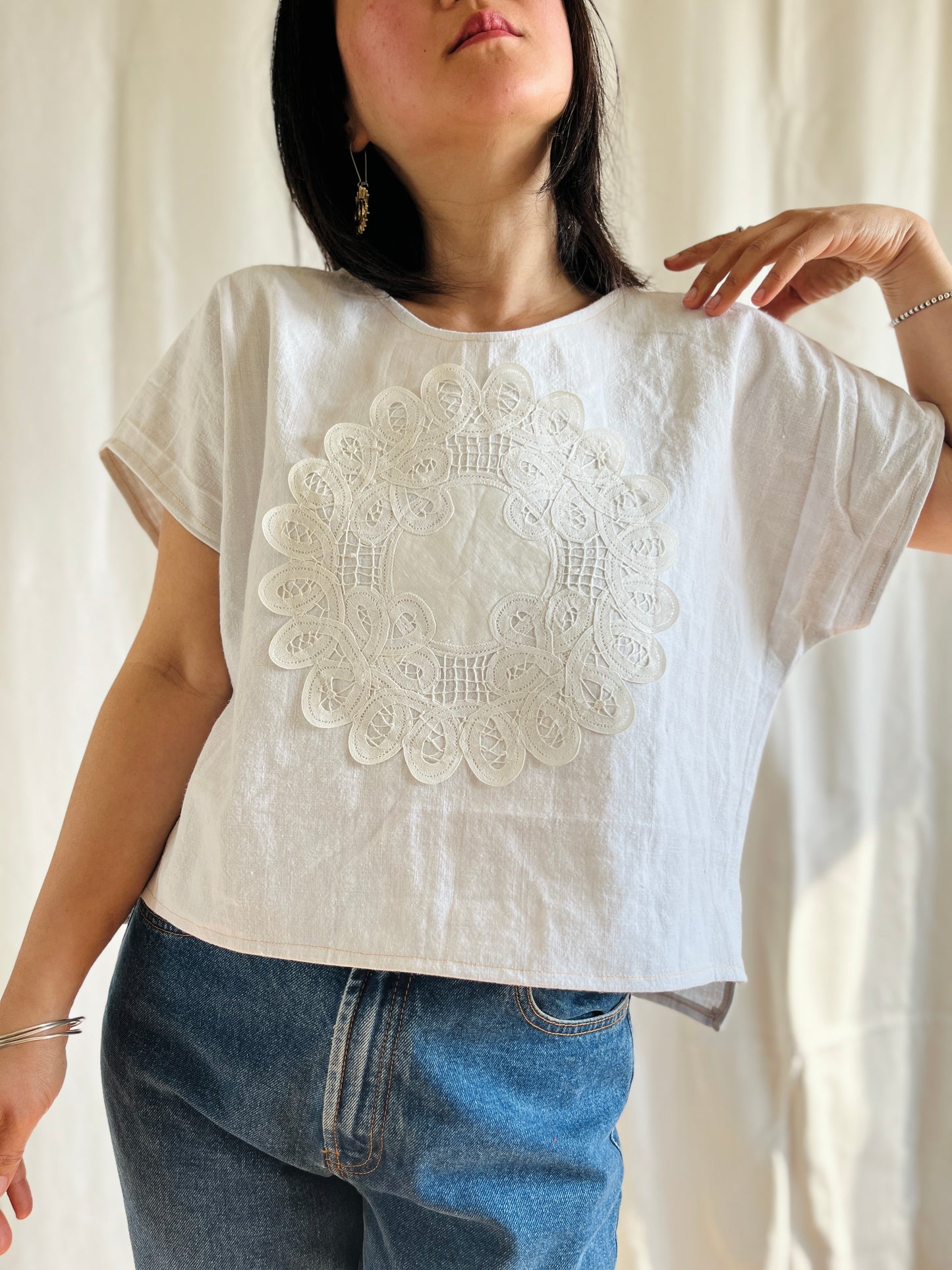 Repurposed Mixed Media Top Dolly