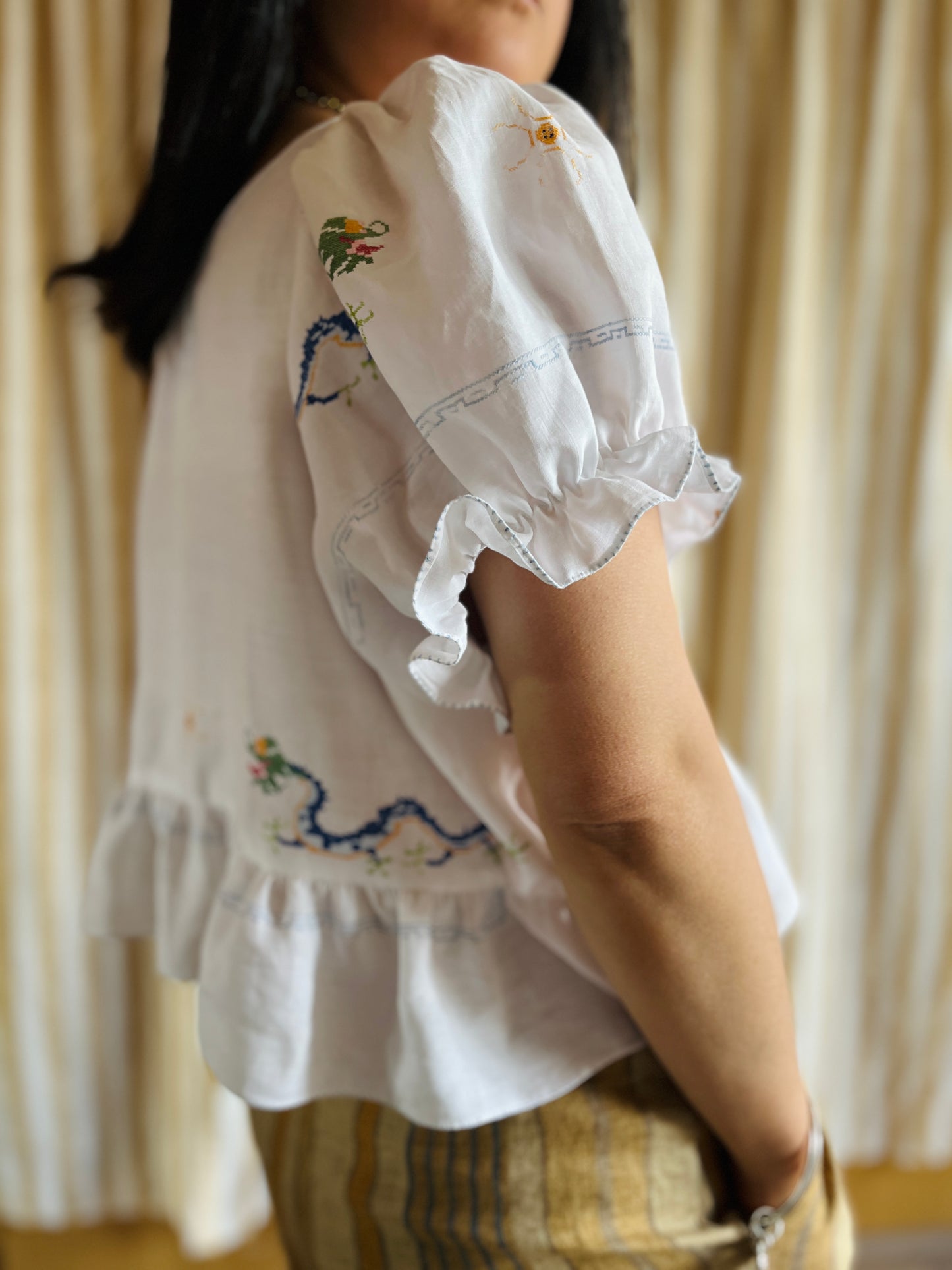 Dragon - Air thin linen dolly blouse