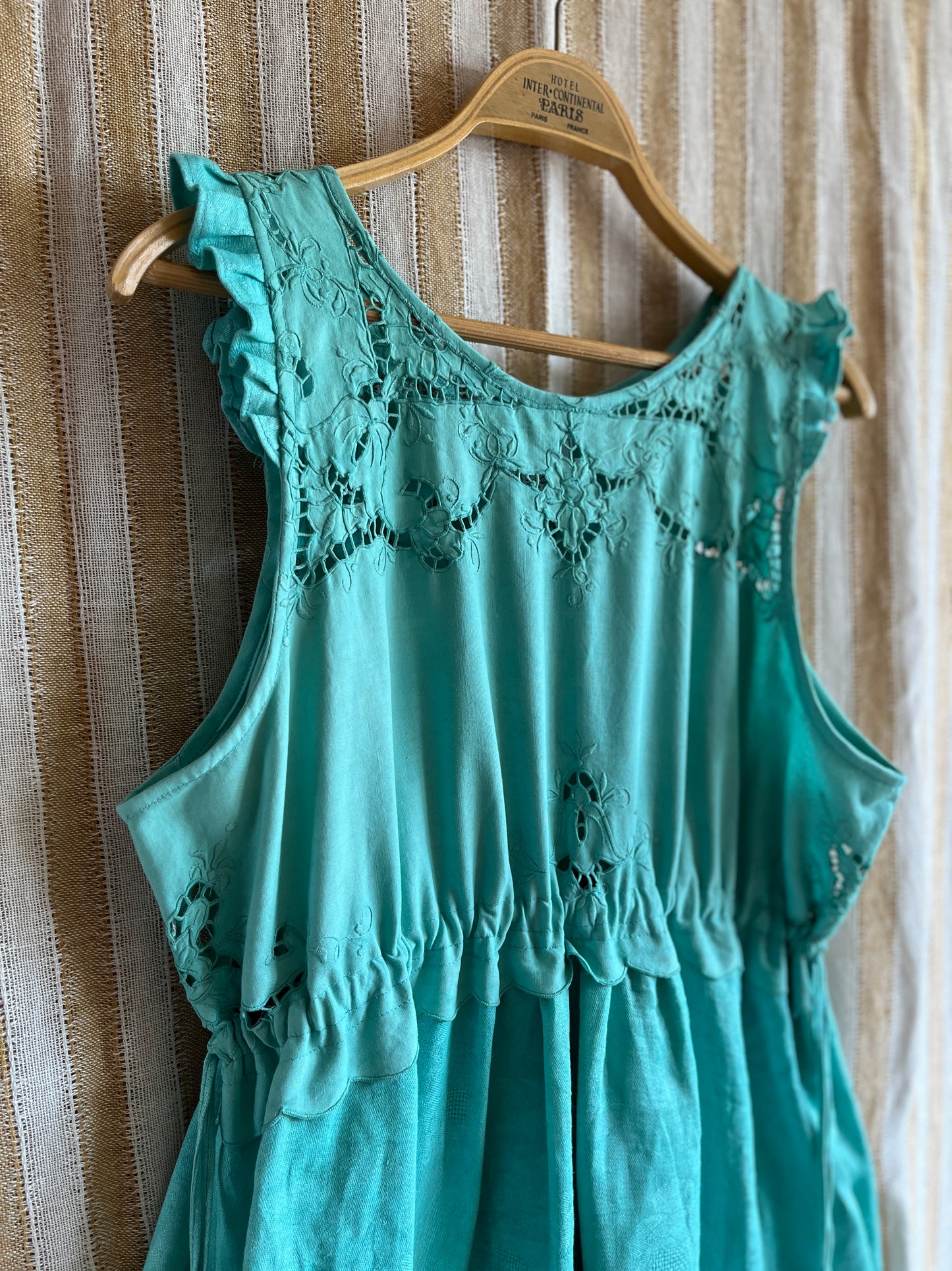 Passion Dyes - Turquoise cut work dress