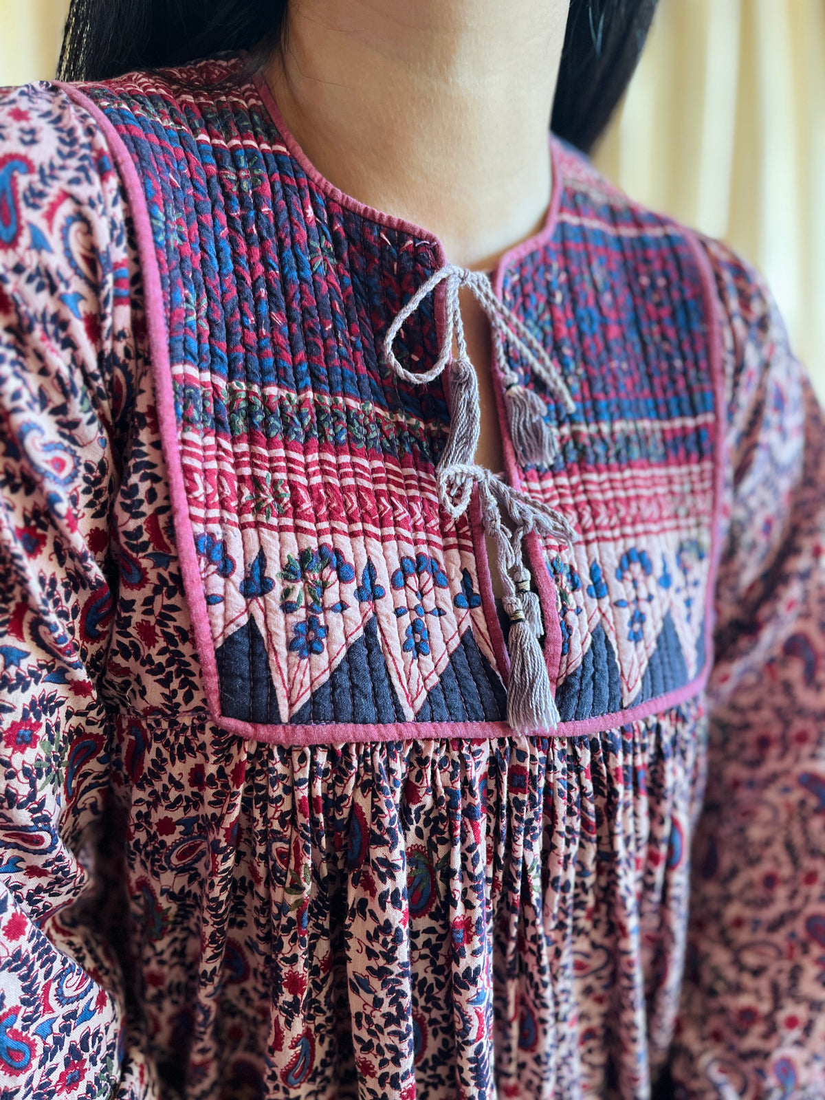 Vintage 80s Glitter Indian dress