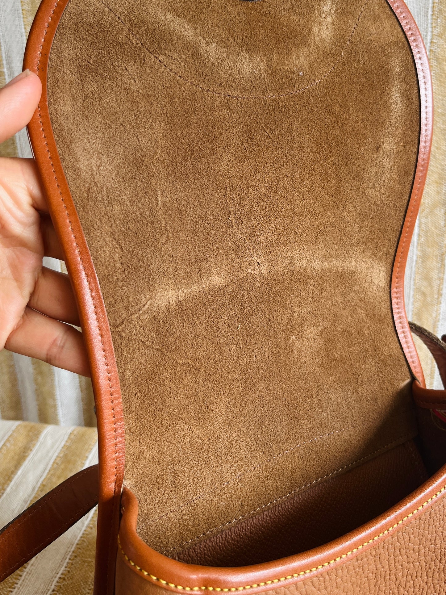 MINT All British Tan Flap Bag