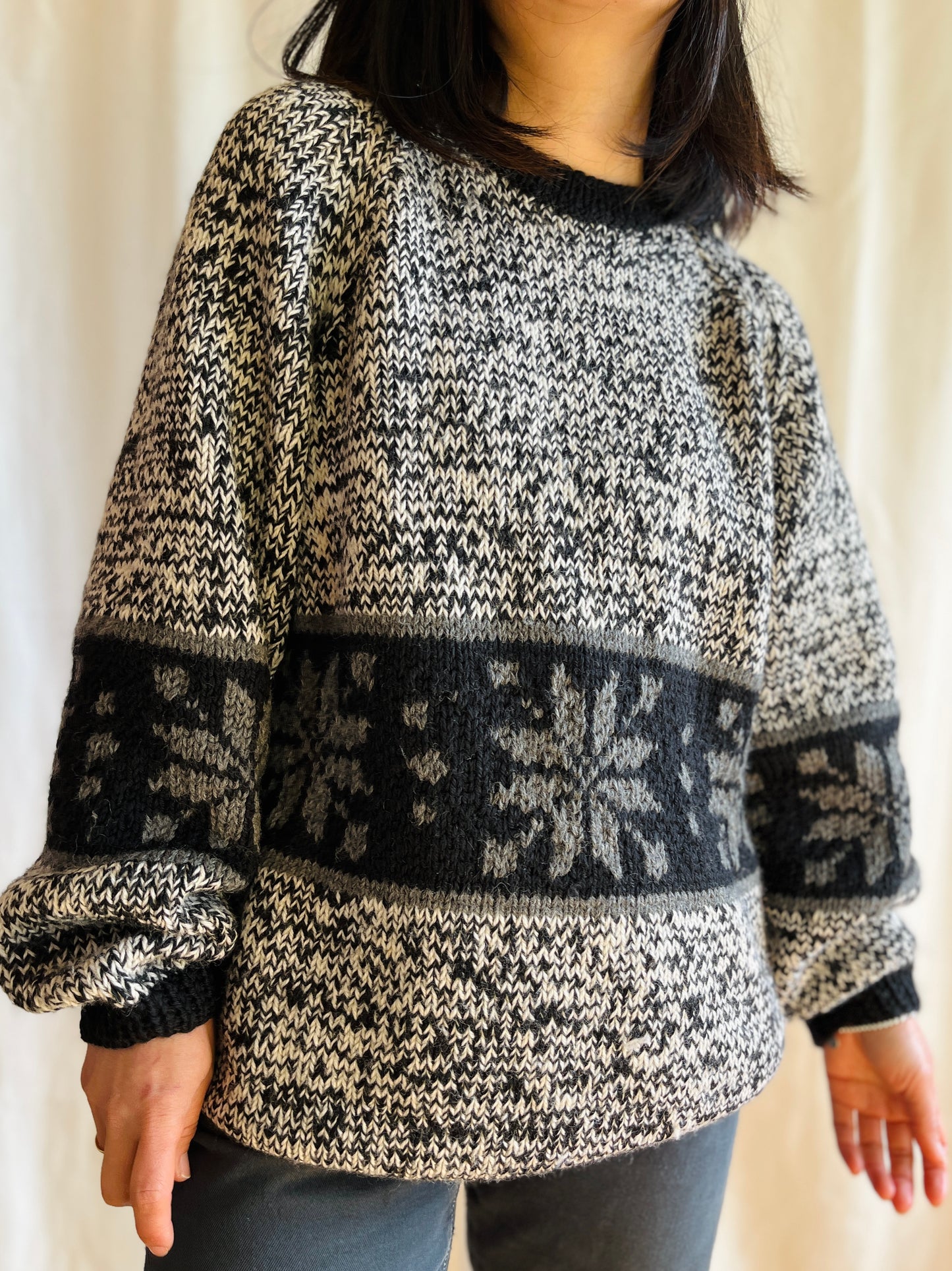 Swiss made Weinberg Zürich hand knitted boyfriend jumper