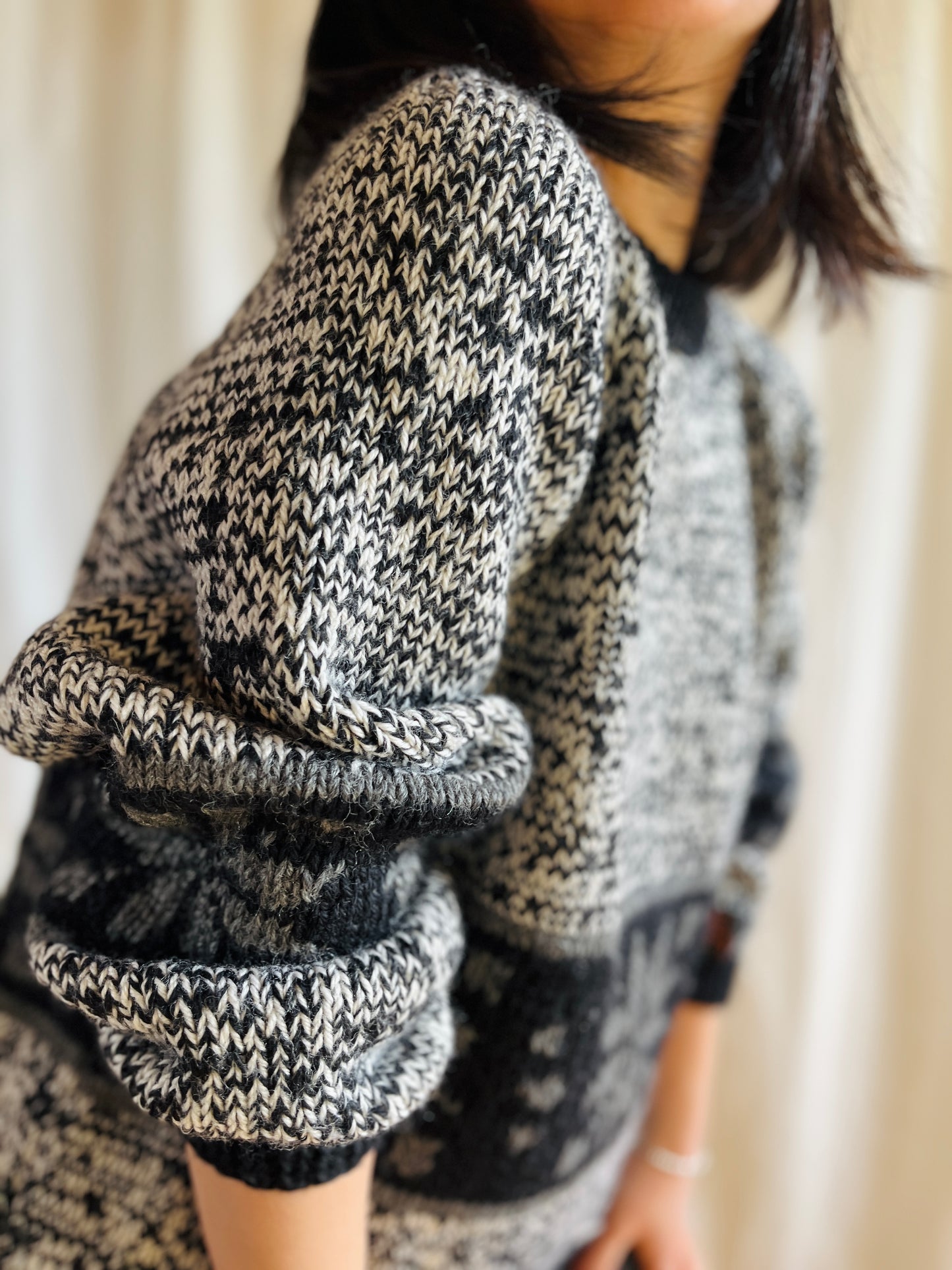 Swiss made Weinberg Zürich hand knitted boyfriend jumper