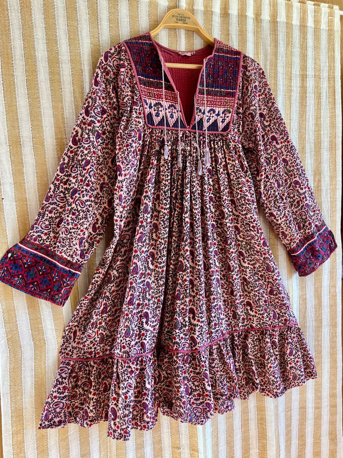 Vintage 80s Glitter Indian dress