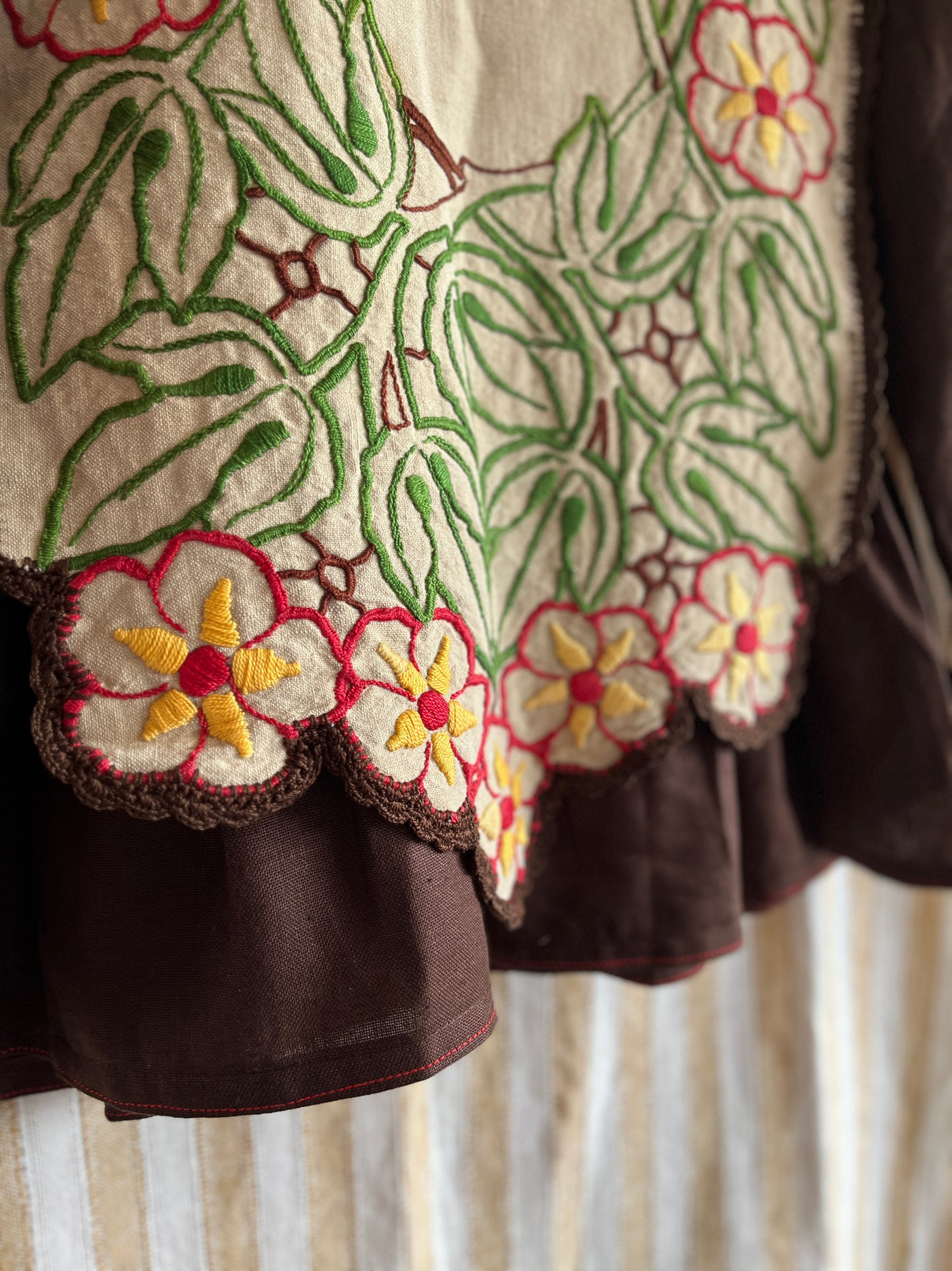 Antique Table Runner Mini Dress