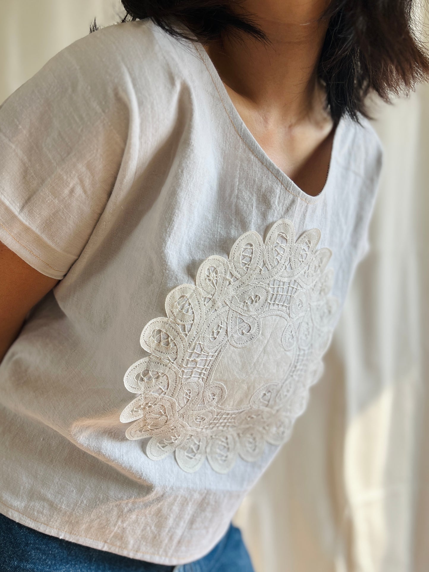 Repurposed Mixed Media Top Dolly