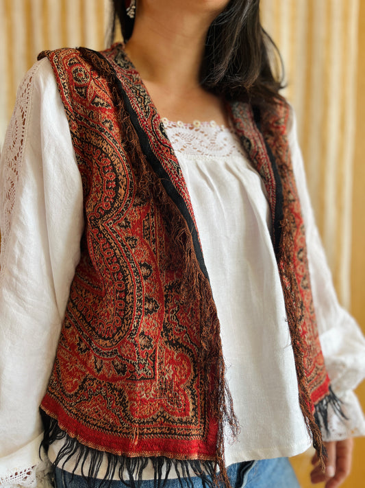 Worteldoek Scarf Gilet