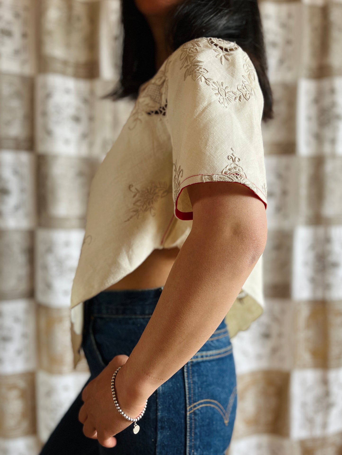 Diamond Top - Pearly Floral