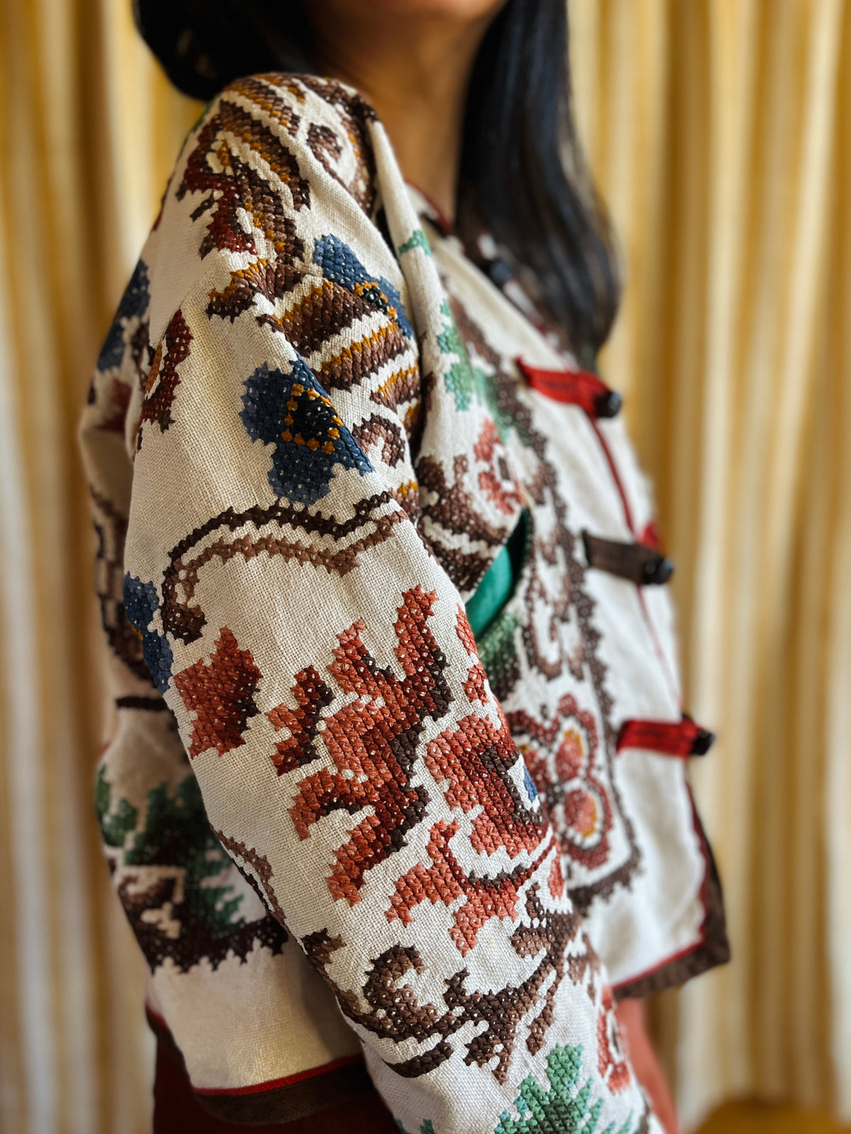 Ancient Wild Dragon Embroidered Bomber Jacket