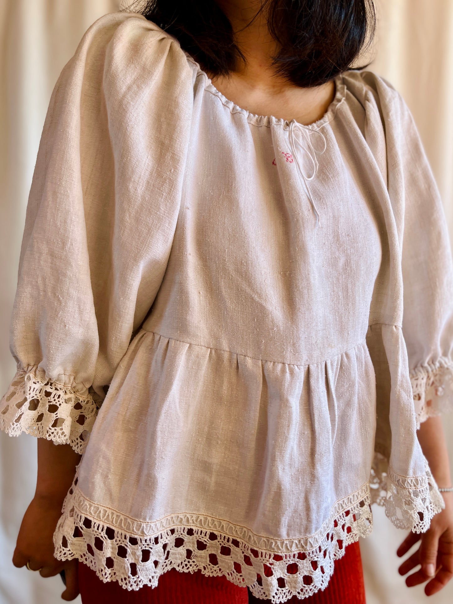 1920s French Nightgown turns Dolly Tunic