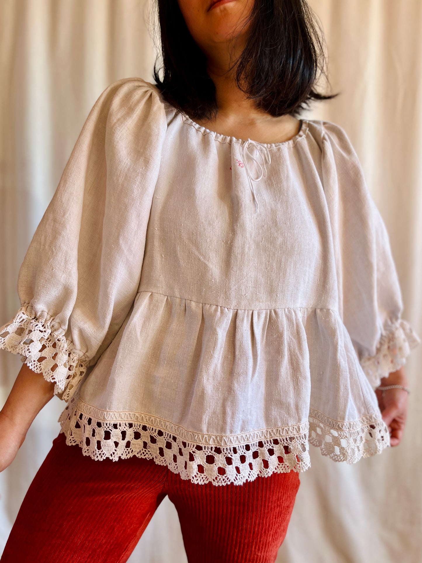 1920s French Nightgown turns Dolly Tunic
