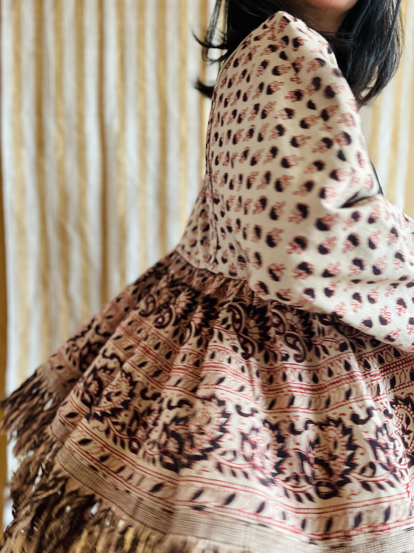 Goddess Jacket / Blouse made from vintage Indian Print