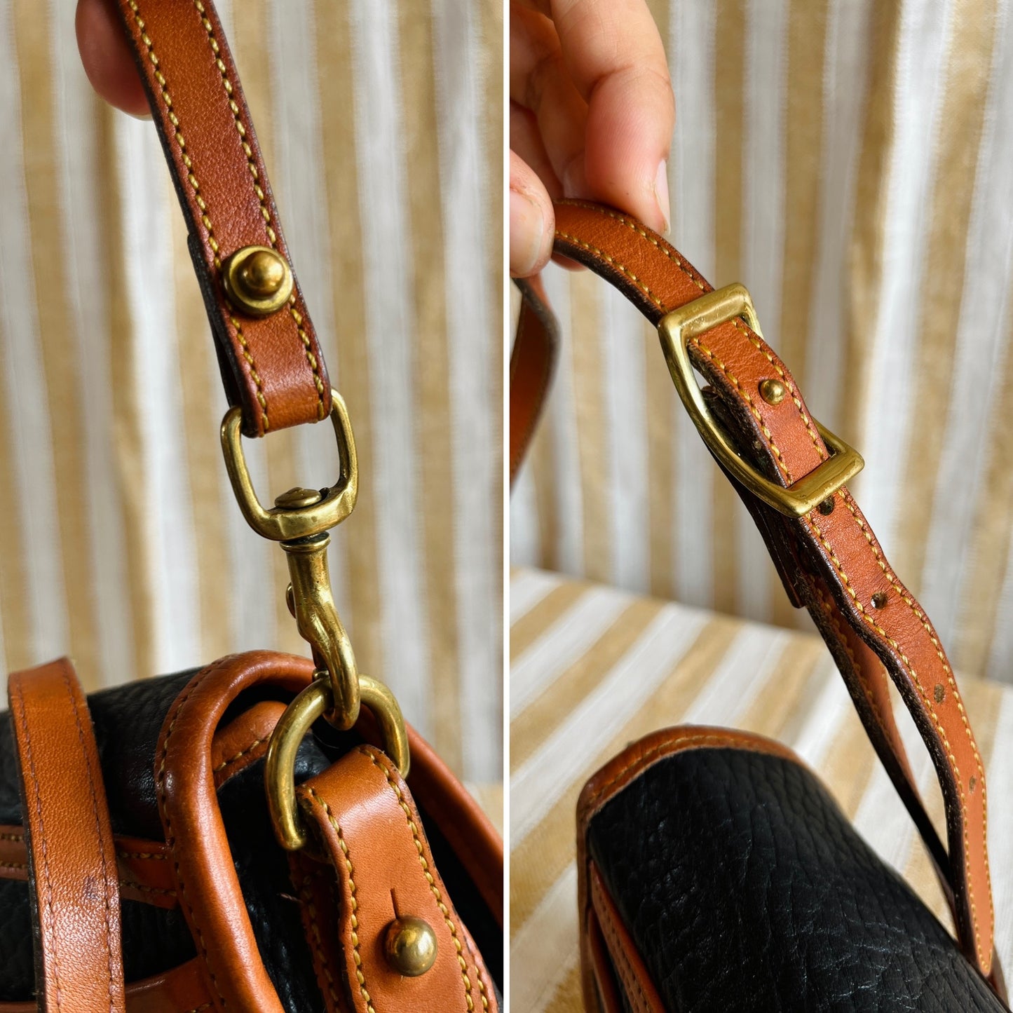 Black and British Tan BIG DUCK Crossbody