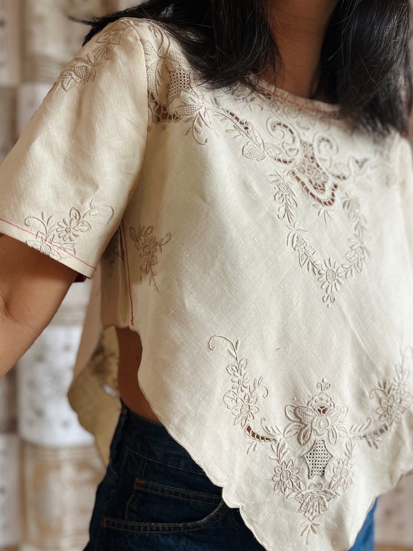 Diamond Top - Pearly Floral