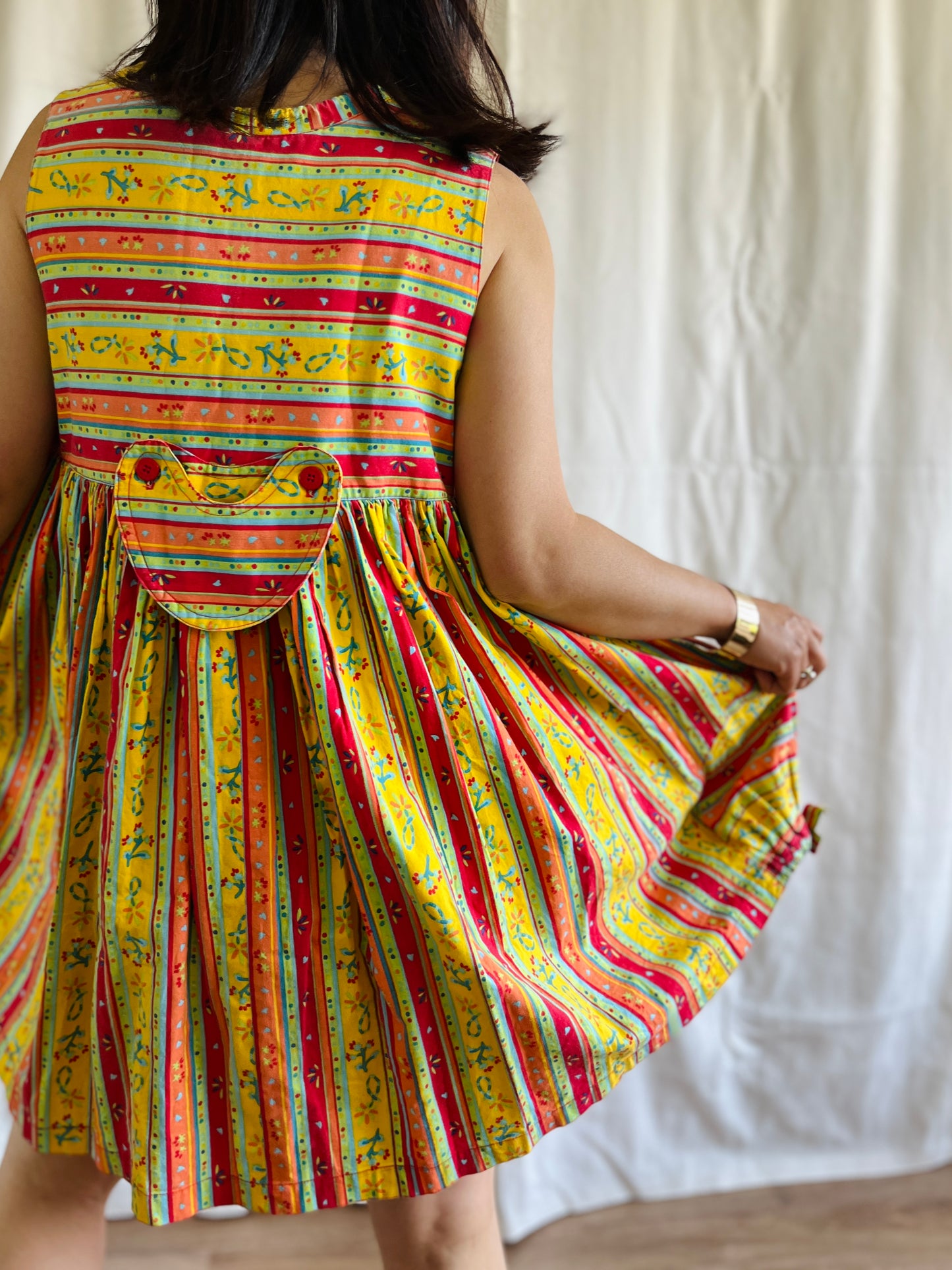 Vintage handmade sweetheart mini dress