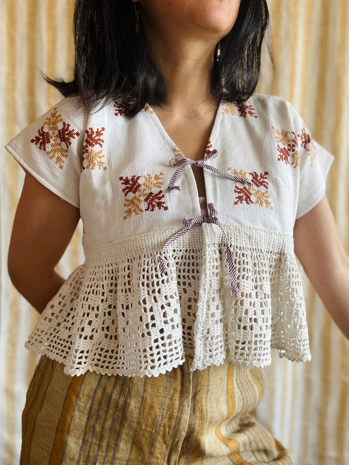 Crochet Dolly Cropped Top