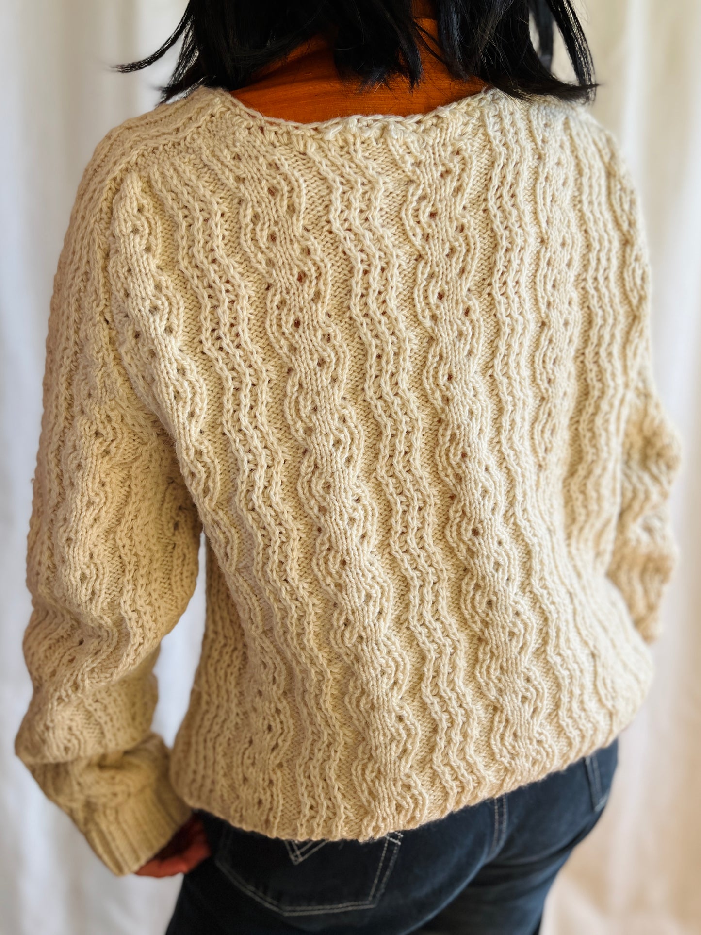 80s handknitted Soft wool Sweater
