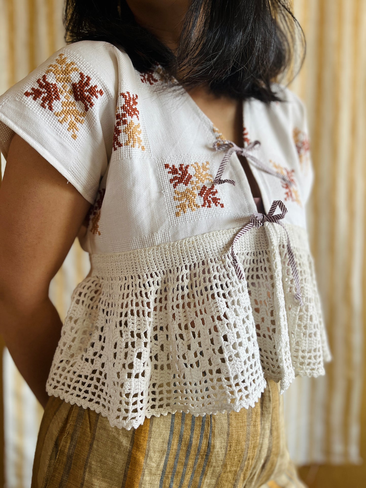 Crochet Dolly Cropped Top