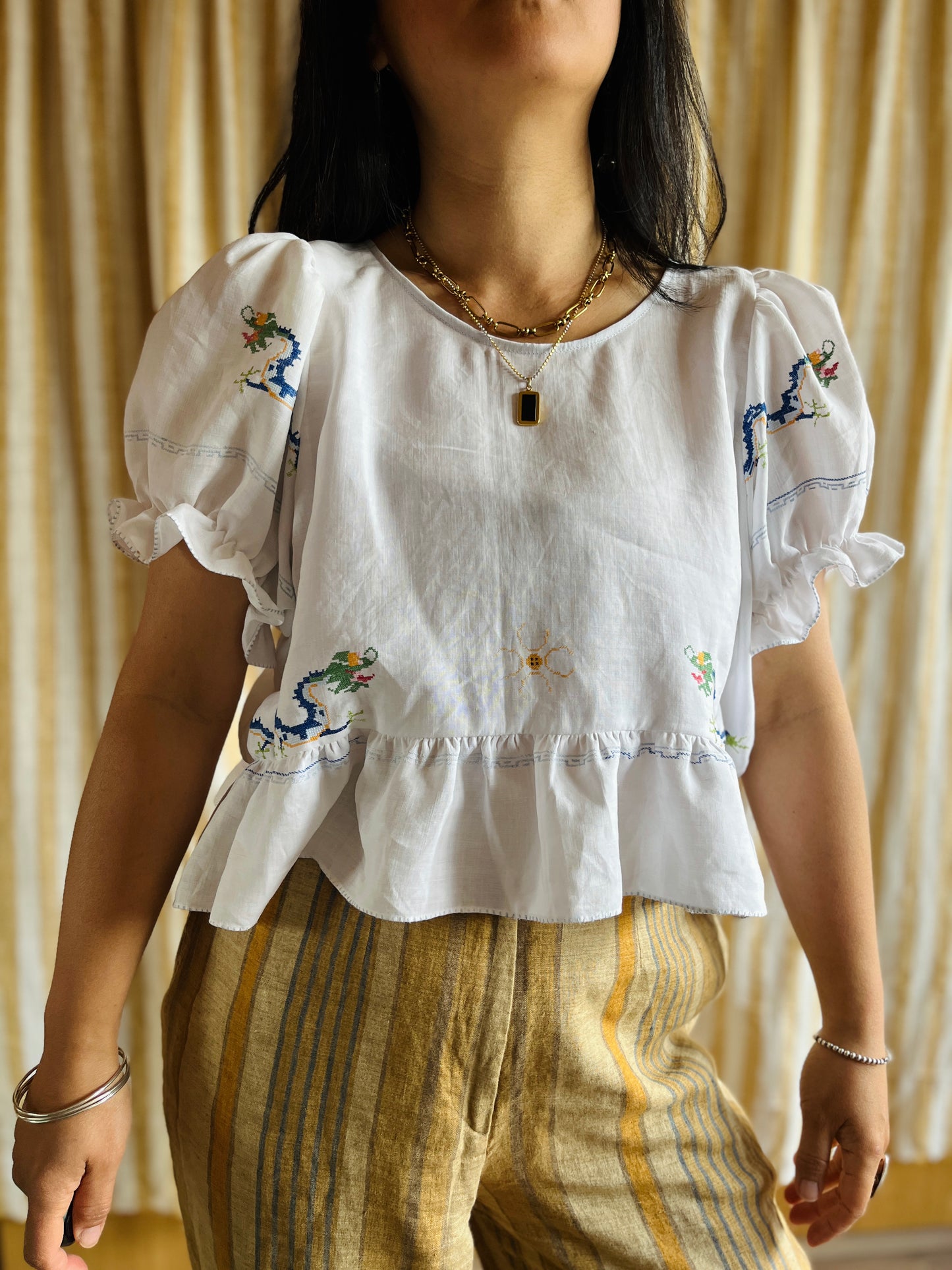 Dragon - Air thin linen dolly blouse