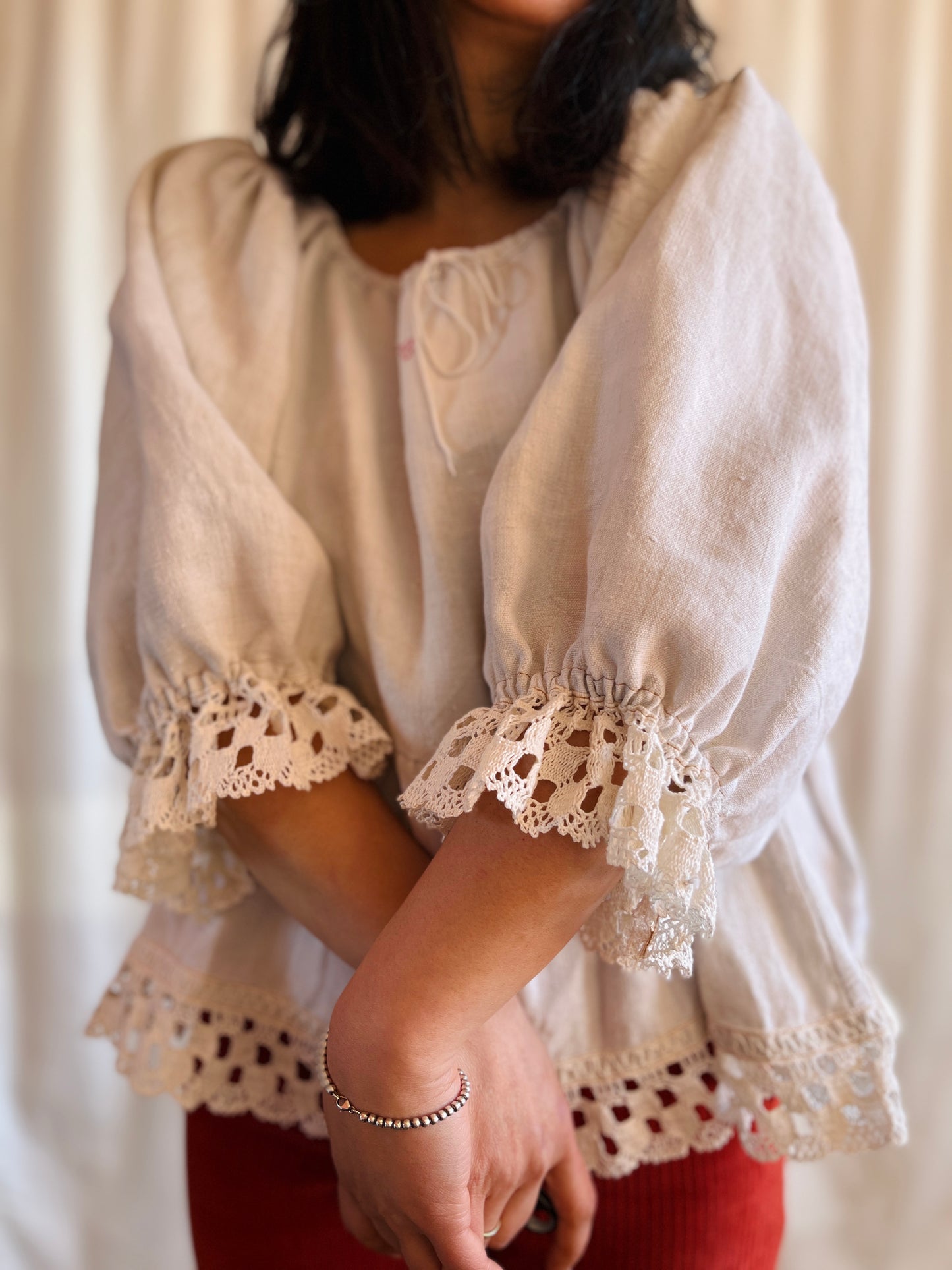 1920s French Nightgown turns Dolly Tunic