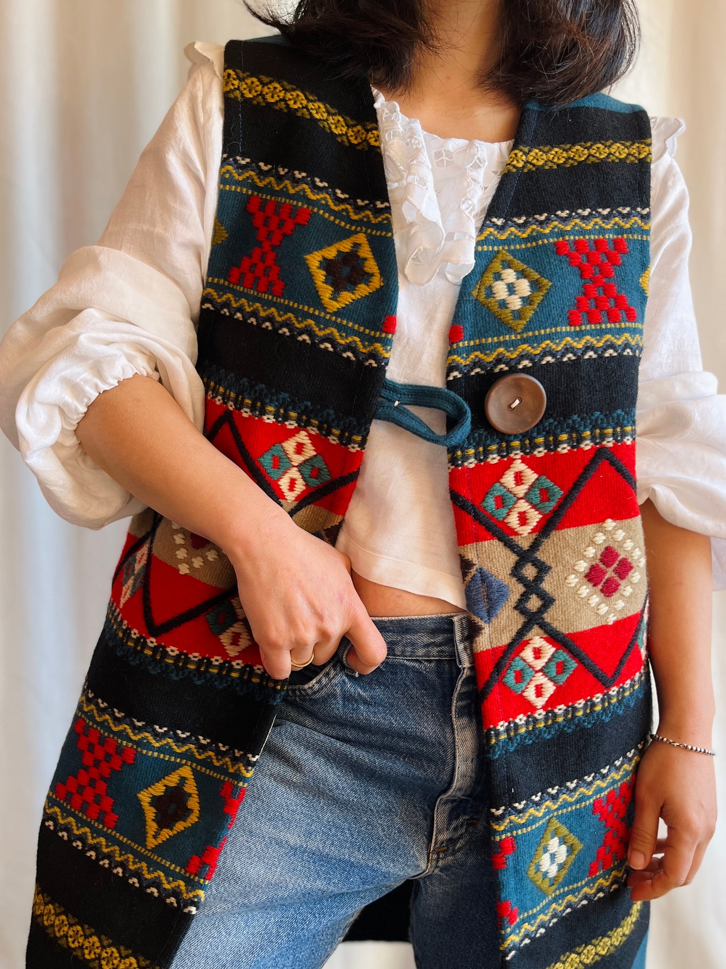 Scandinavian Wool Art turns Long Vest