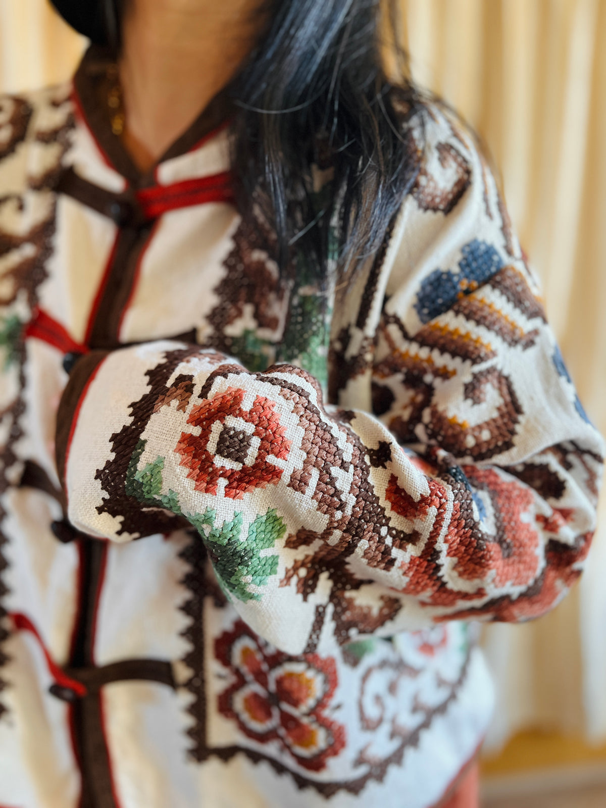 Ancient Wild Dragon Embroidered Bomber Jacket