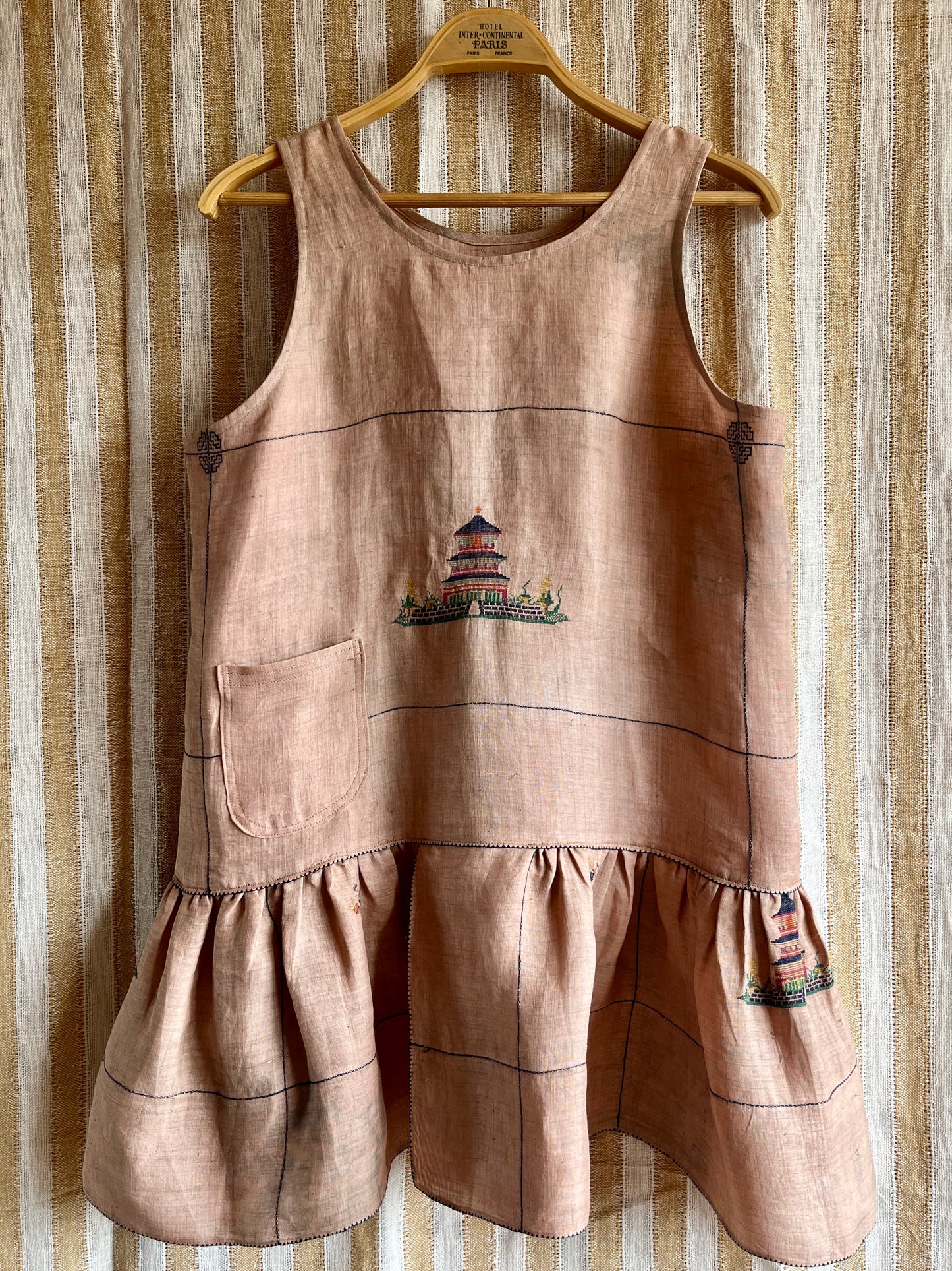 Passion Dyes - Rice linen sun dress