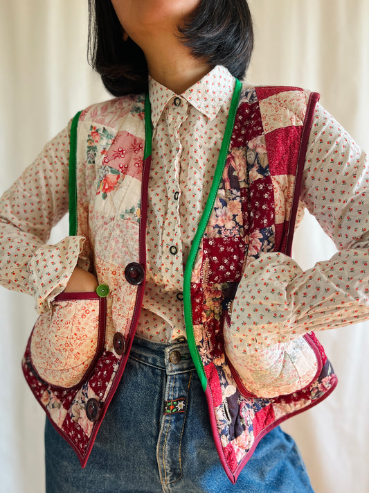 👒 Vintage Hand quilt vest