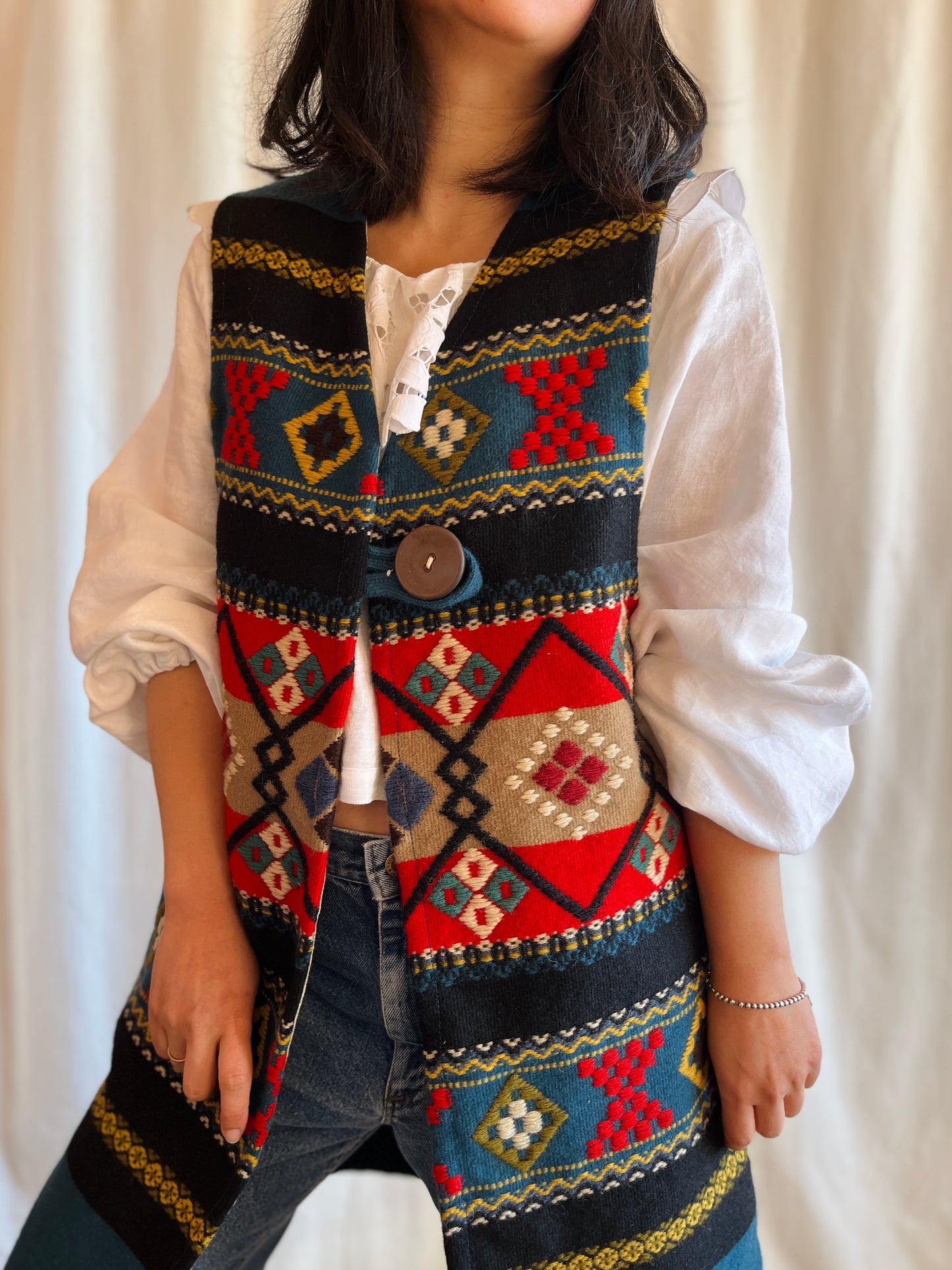 Scandinavian Wool Art turns Long Vest