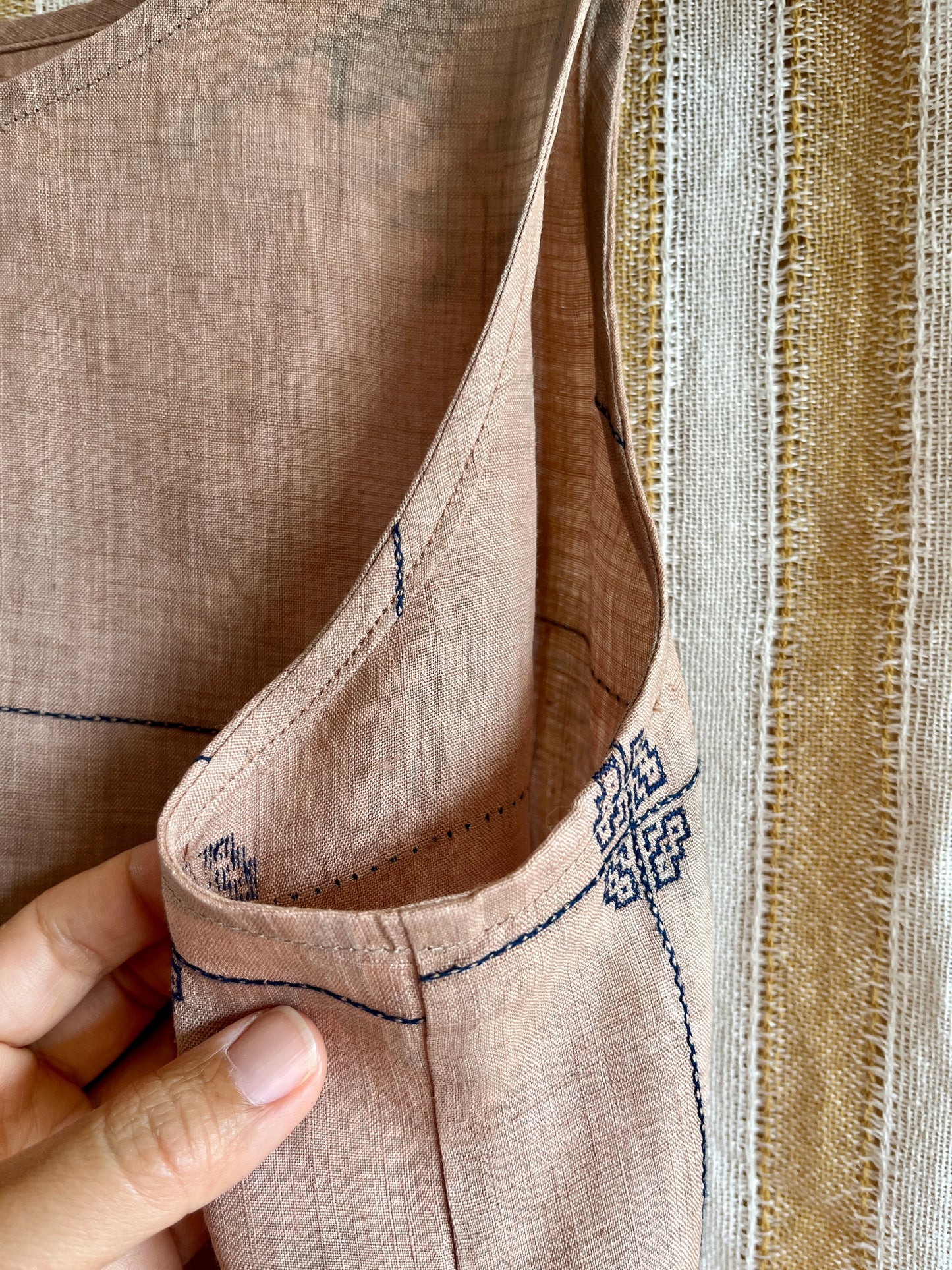 Passion Dyes - Rice linen sun dress