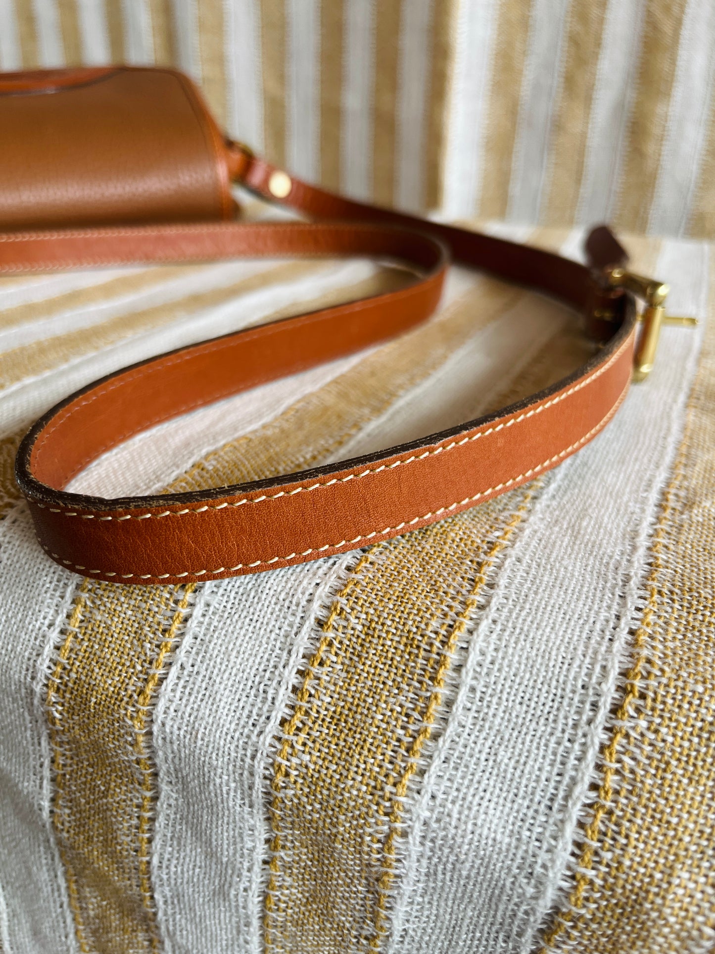 MINT All British Tan Flap Bag