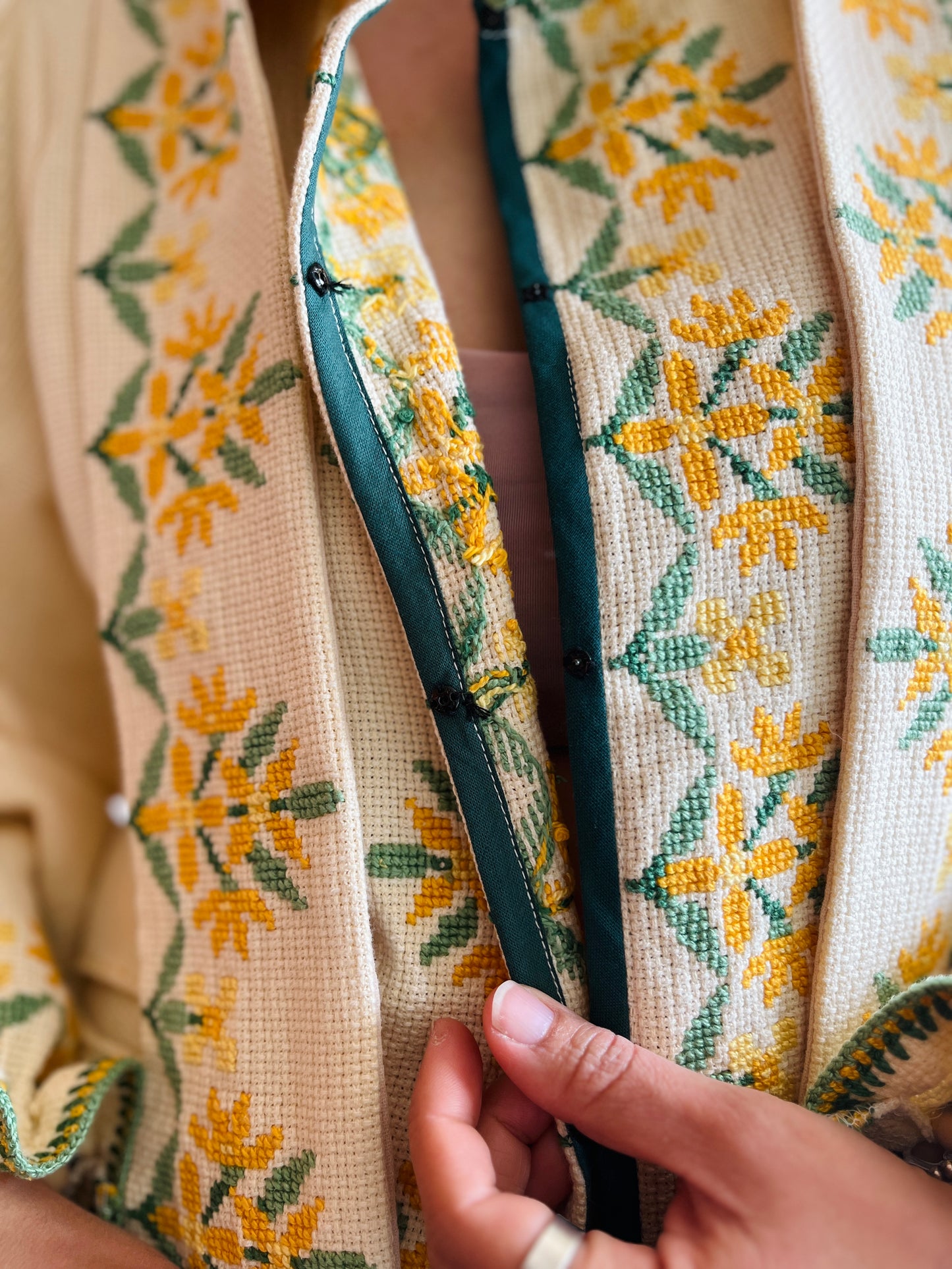 Waffle Cotton Spring Jacket with Matching Belt