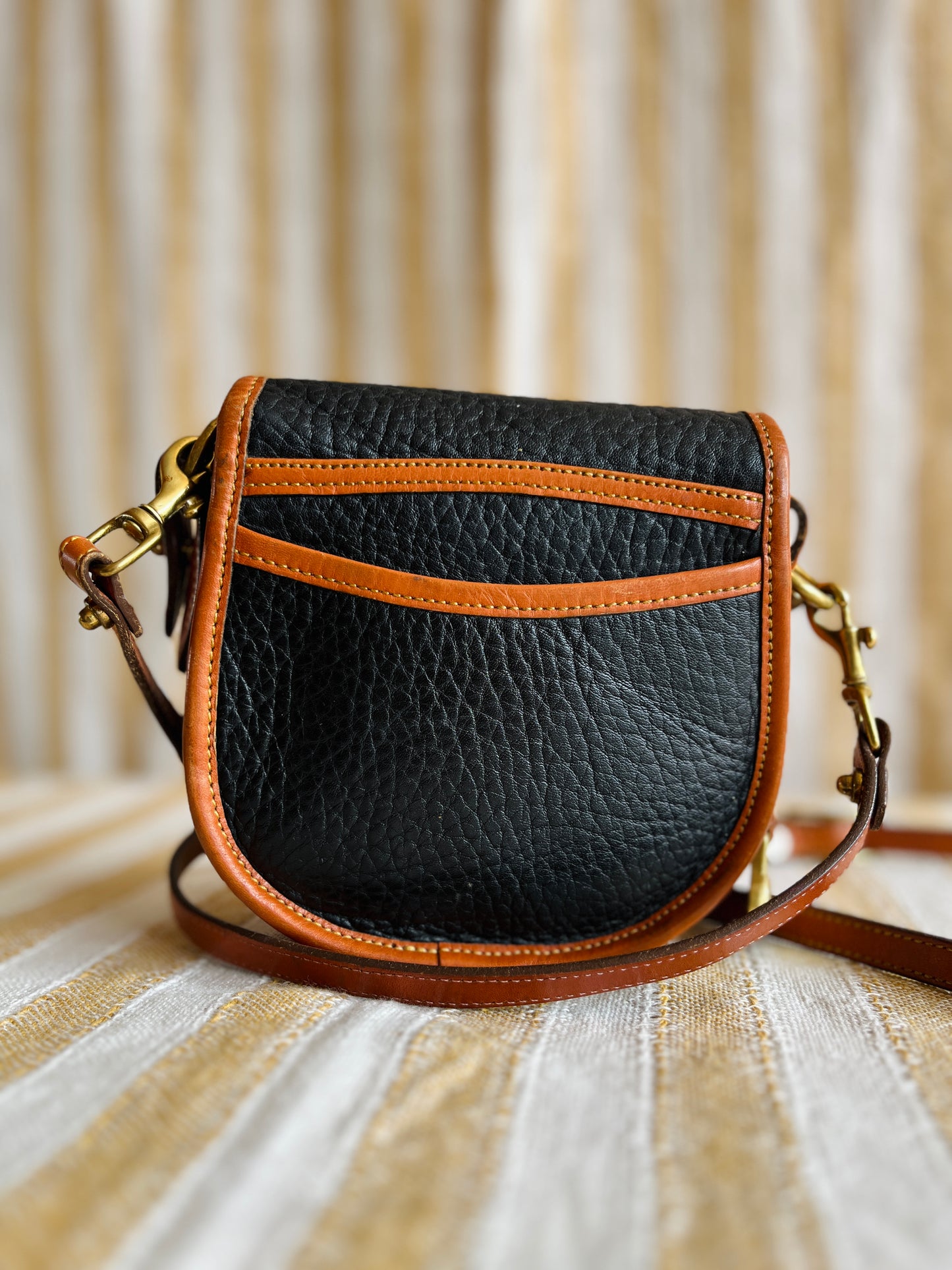 Black and British Tan BIG DUCK Crossbody