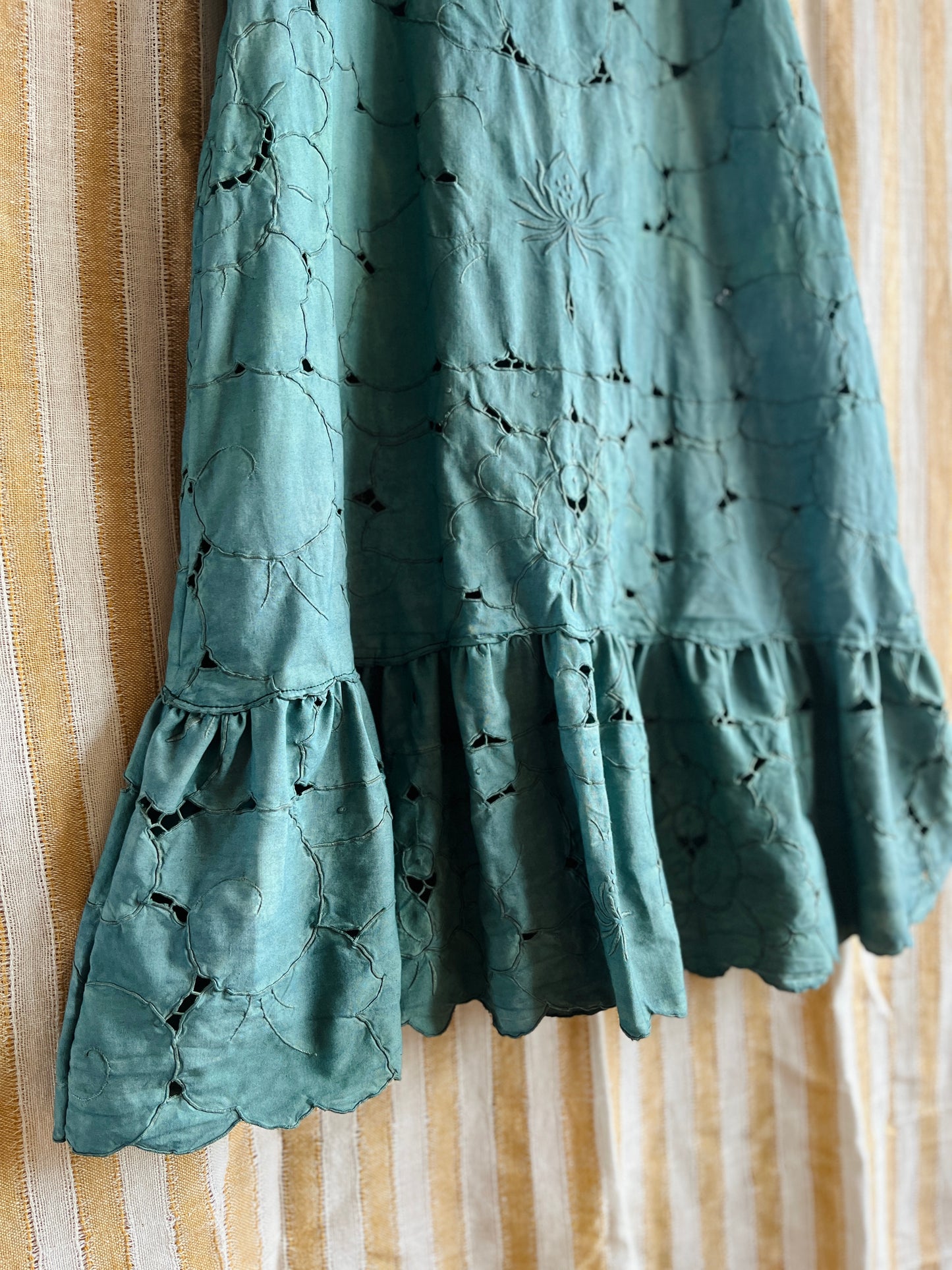Cut work forest dress