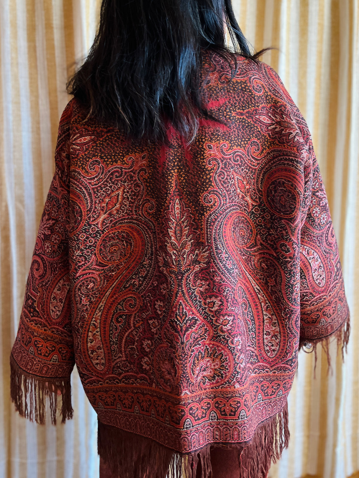 Antique Worteldoek Wool Kimono Jacket